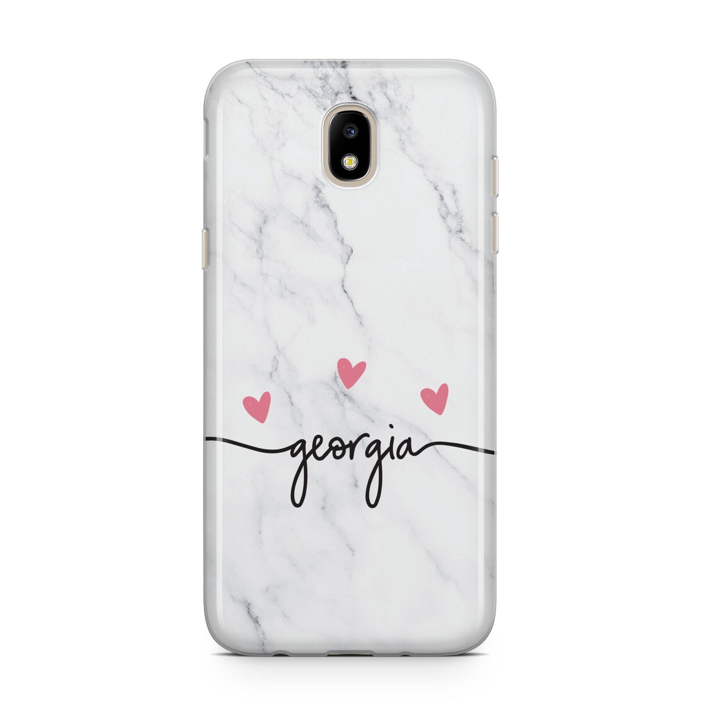 Custom Marble with Handwriting Text Samsung J5 2017 Case