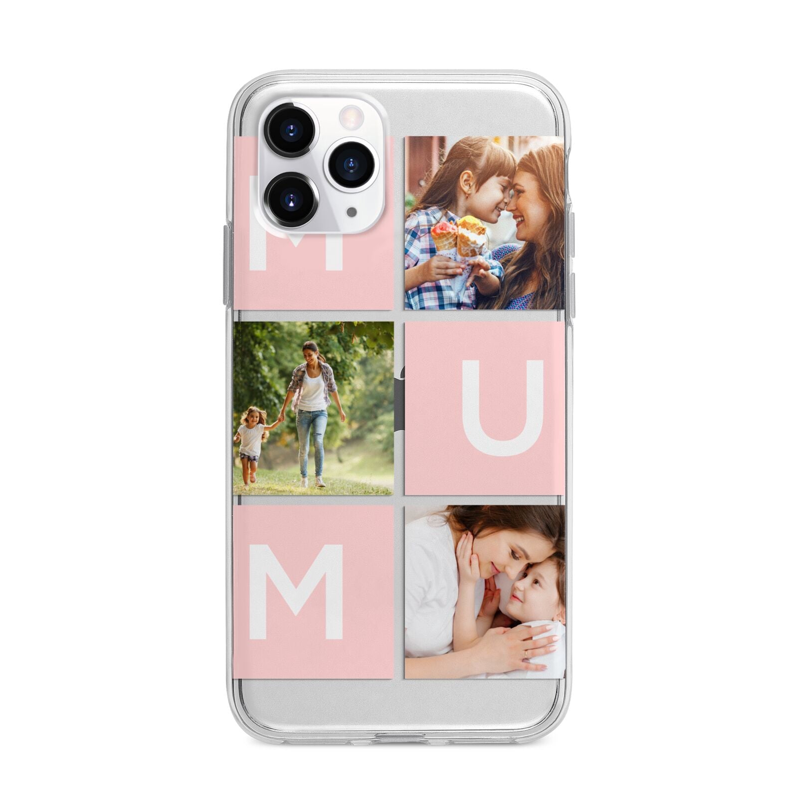 Custom Mothers Day Photo Apple iPhone 11 Pro Max in Silver with Bumper Case