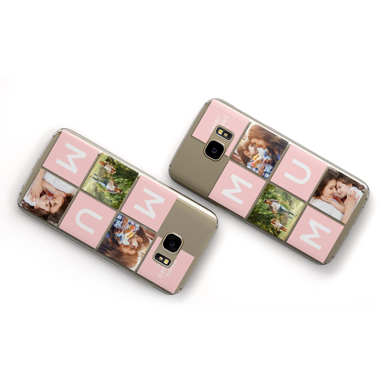 Custom Mothers Day Photo Samsung Galaxy Case Flat Overview