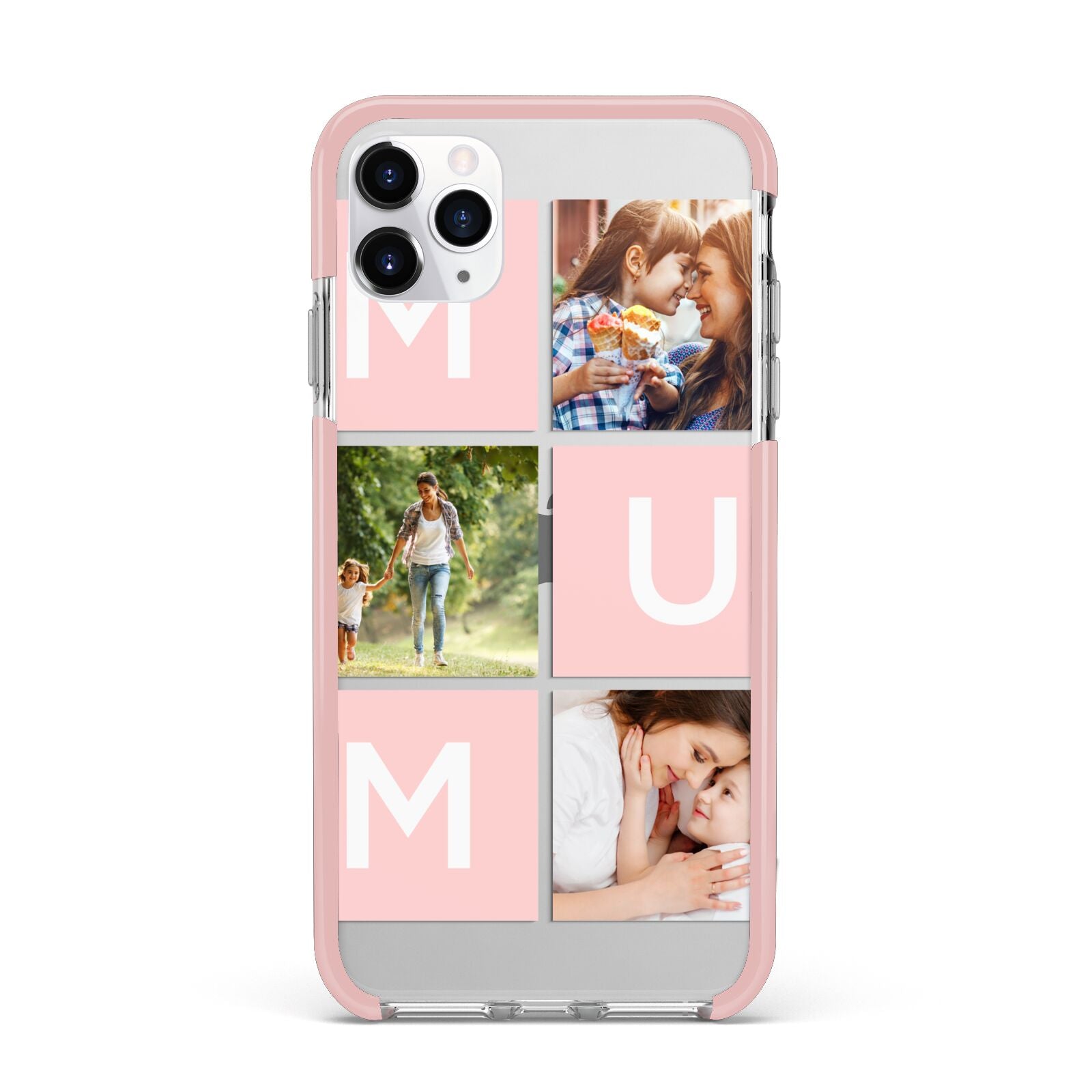 Custom Mothers Day Photo iPhone 11 Pro Max Impact Pink Edge Case