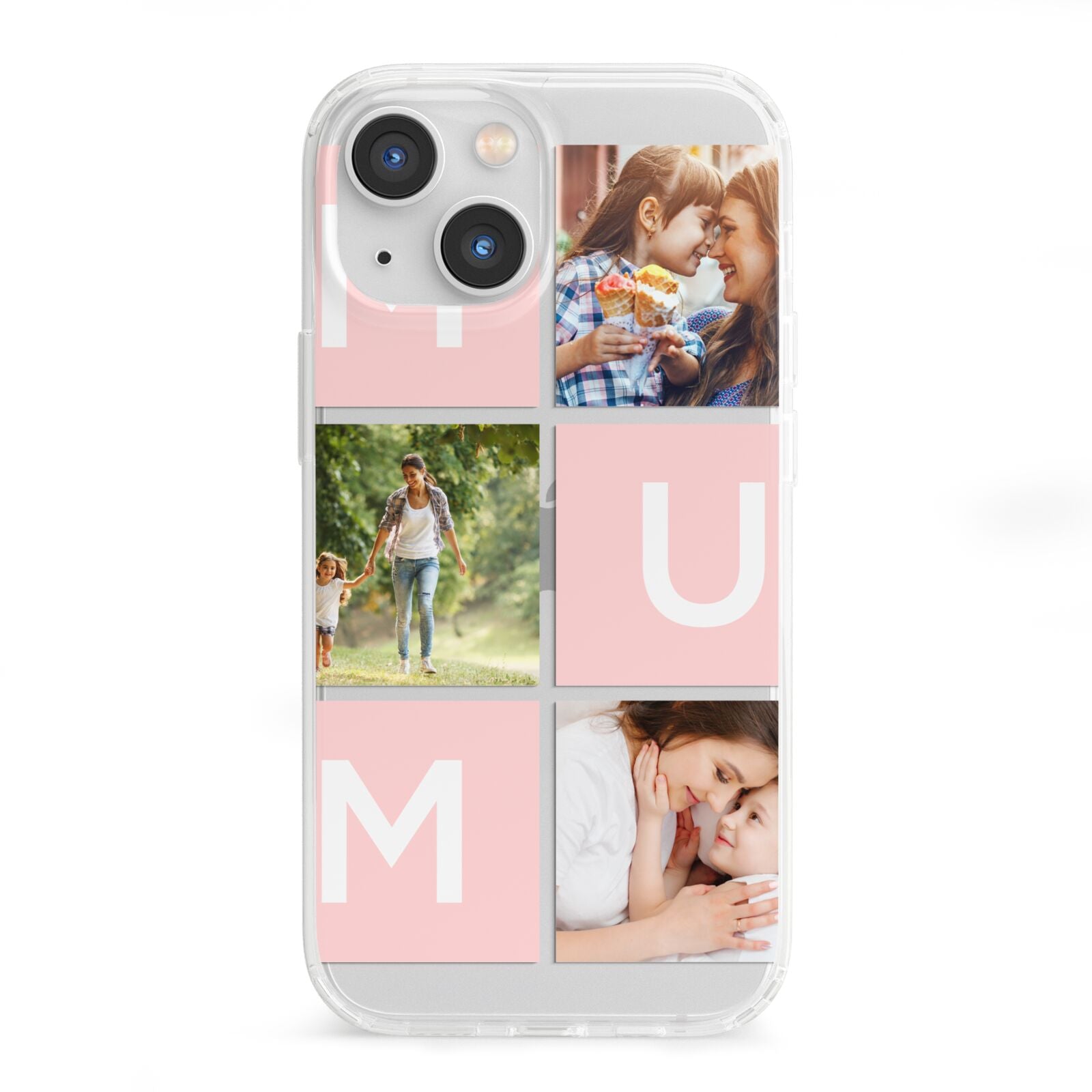 Custom Mothers Day Photo iPhone 13 Mini Clear Bumper Case