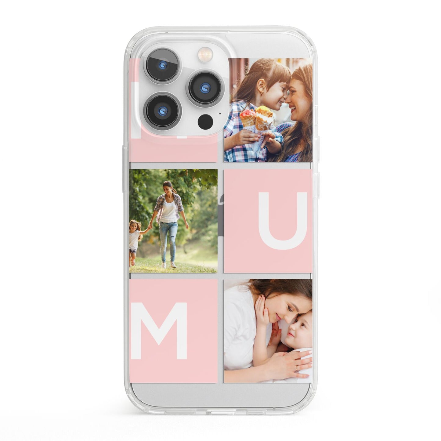 Custom Mothers Day Photo iPhone 13 Pro Clear Bumper Case