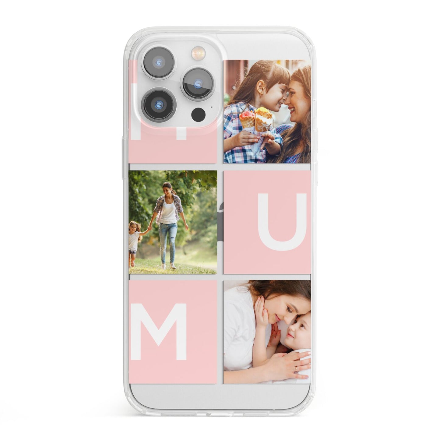 Custom Mothers Day Photo iPhone 13 Pro Max Clear Bumper Case