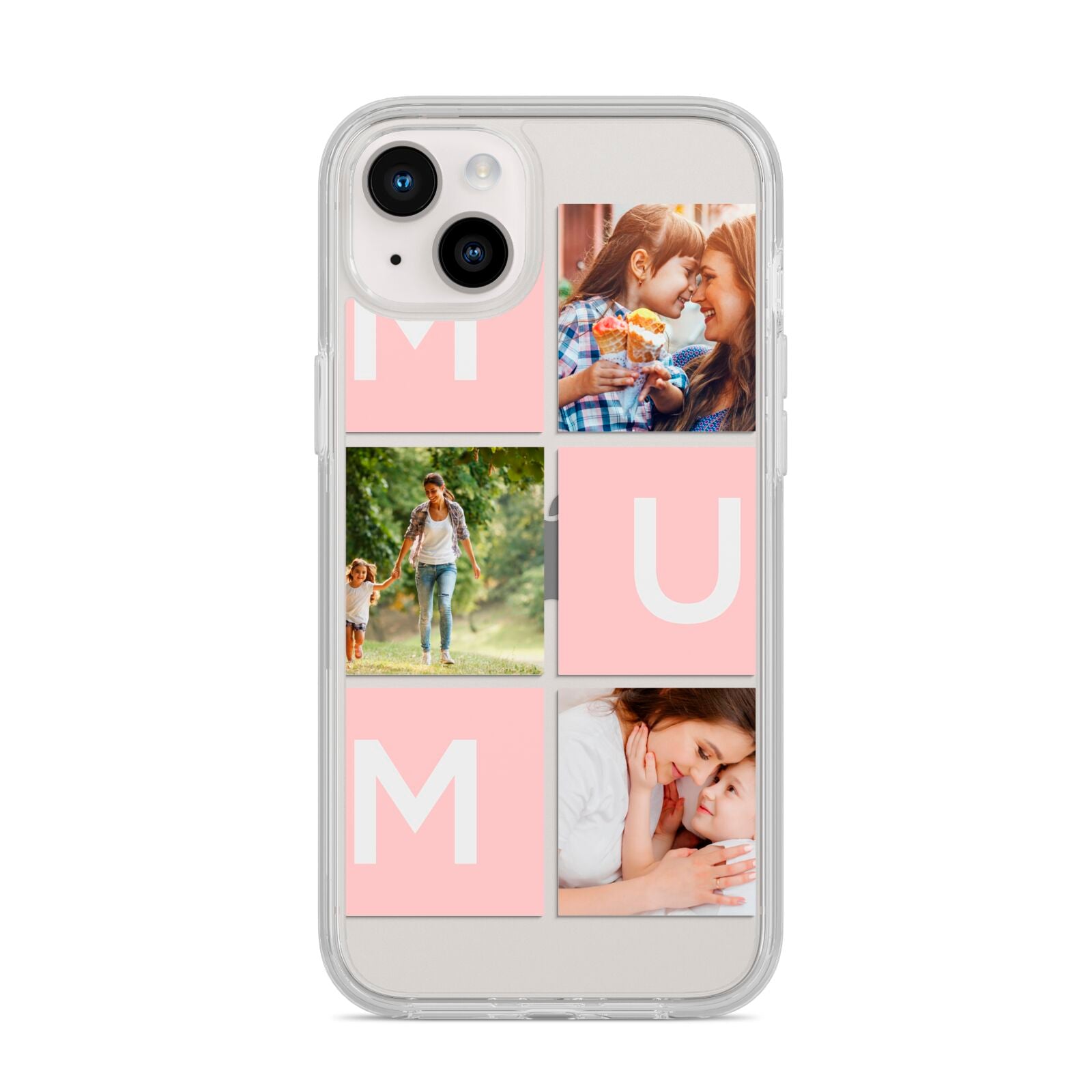 Custom Mothers Day Photo iPhone 14 Plus Clear Tough Case Starlight