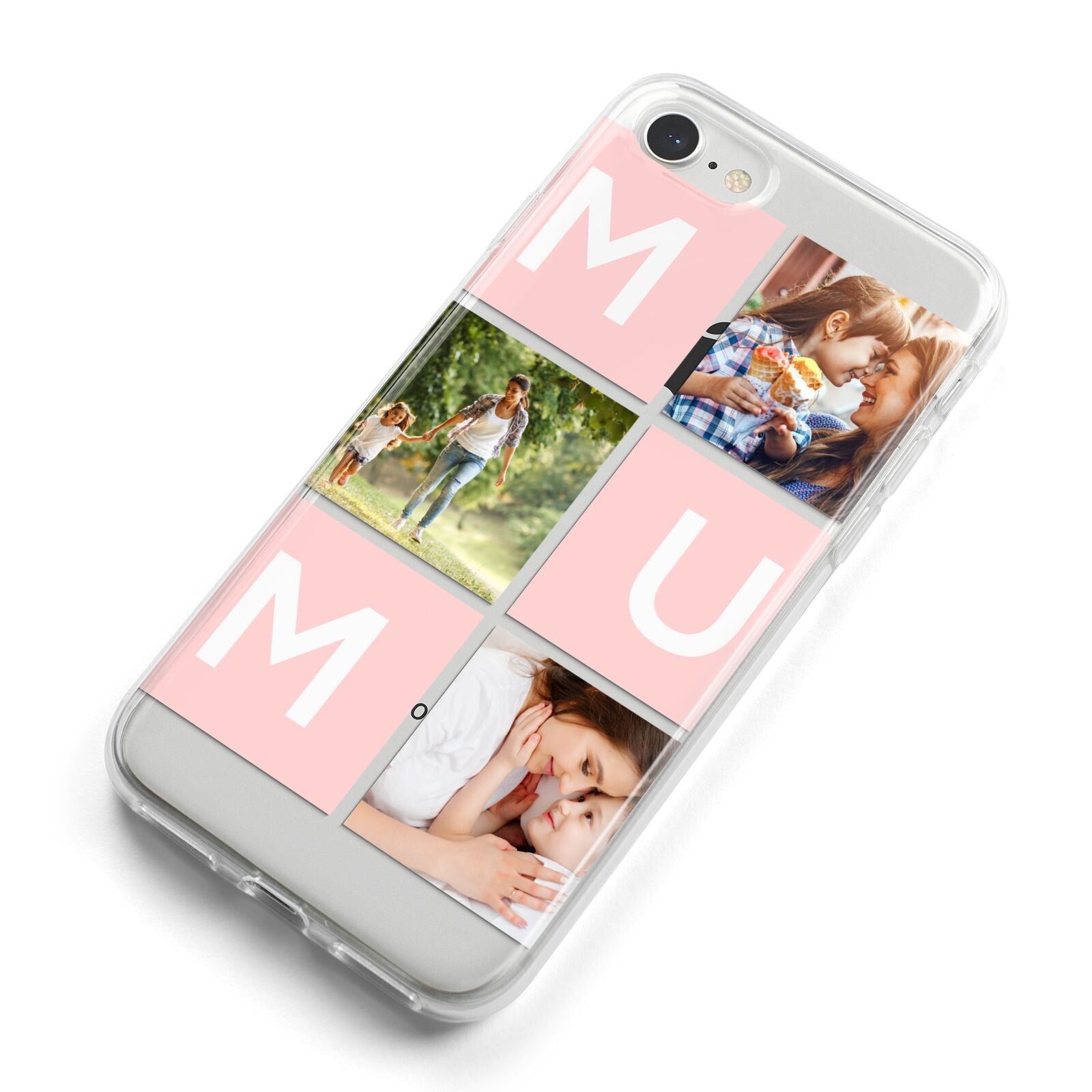 Custom Mothers Day Photo iPhone 8 Bumper Case on Silver iPhone Alternative Image