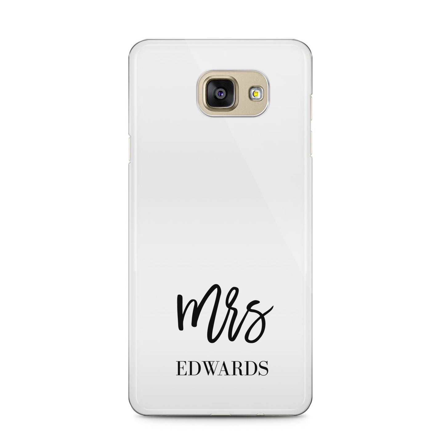 Custom Mrs Samsung Galaxy A5 2016 Case on gold phone