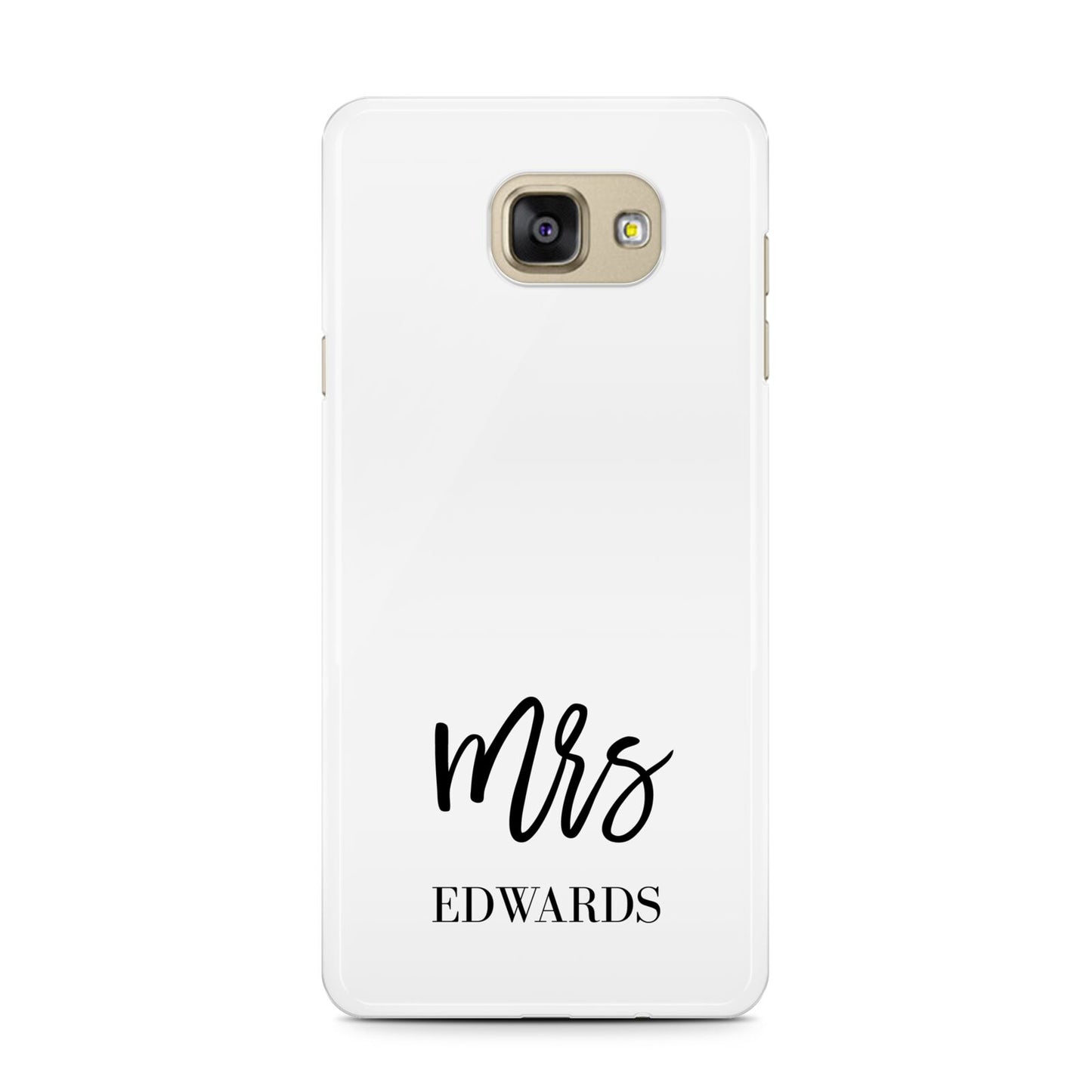 Custom Mrs Samsung Galaxy A7 2016 Case on gold phone