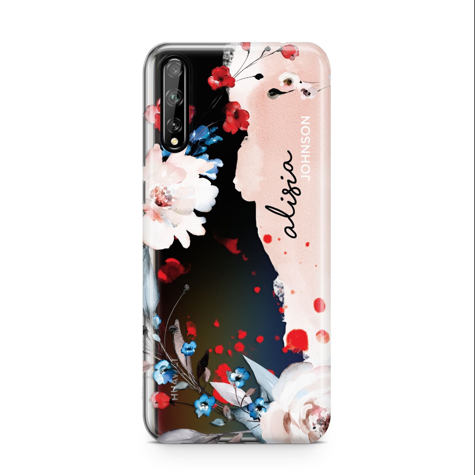 Custom Name Floral Bouquet Huawei Enjoy 10s Phone Case