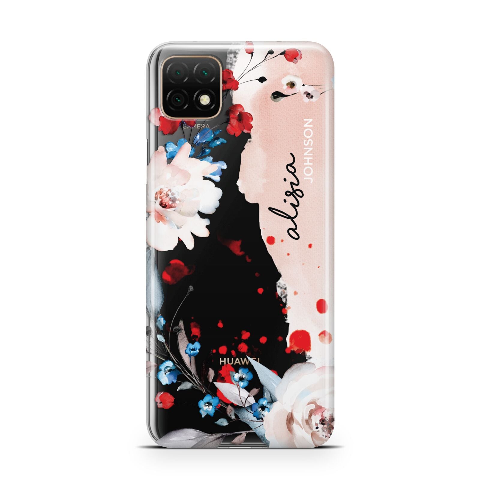 Custom Name Floral Bouquet Huawei Enjoy 20 Phone Case