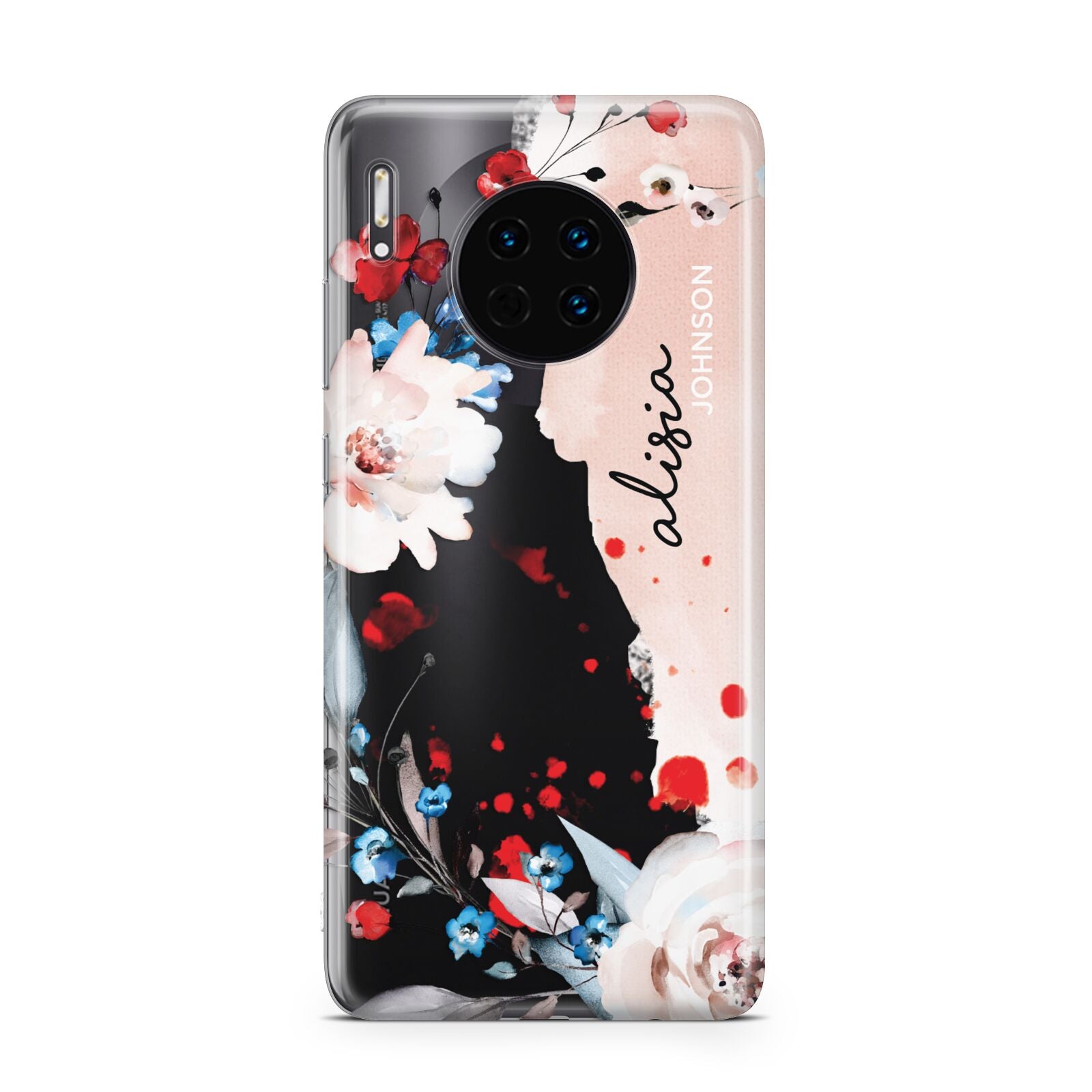 Custom Name Floral Bouquet Huawei Mate 30