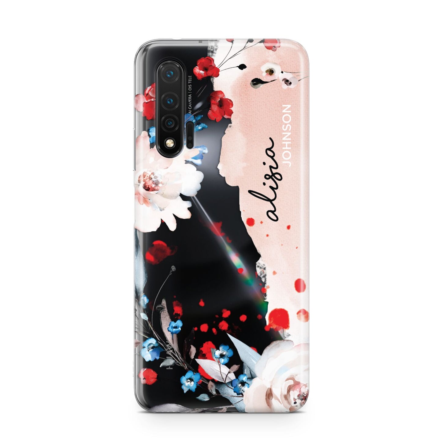 Custom Name Floral Bouquet Huawei Nova 6 Phone Case