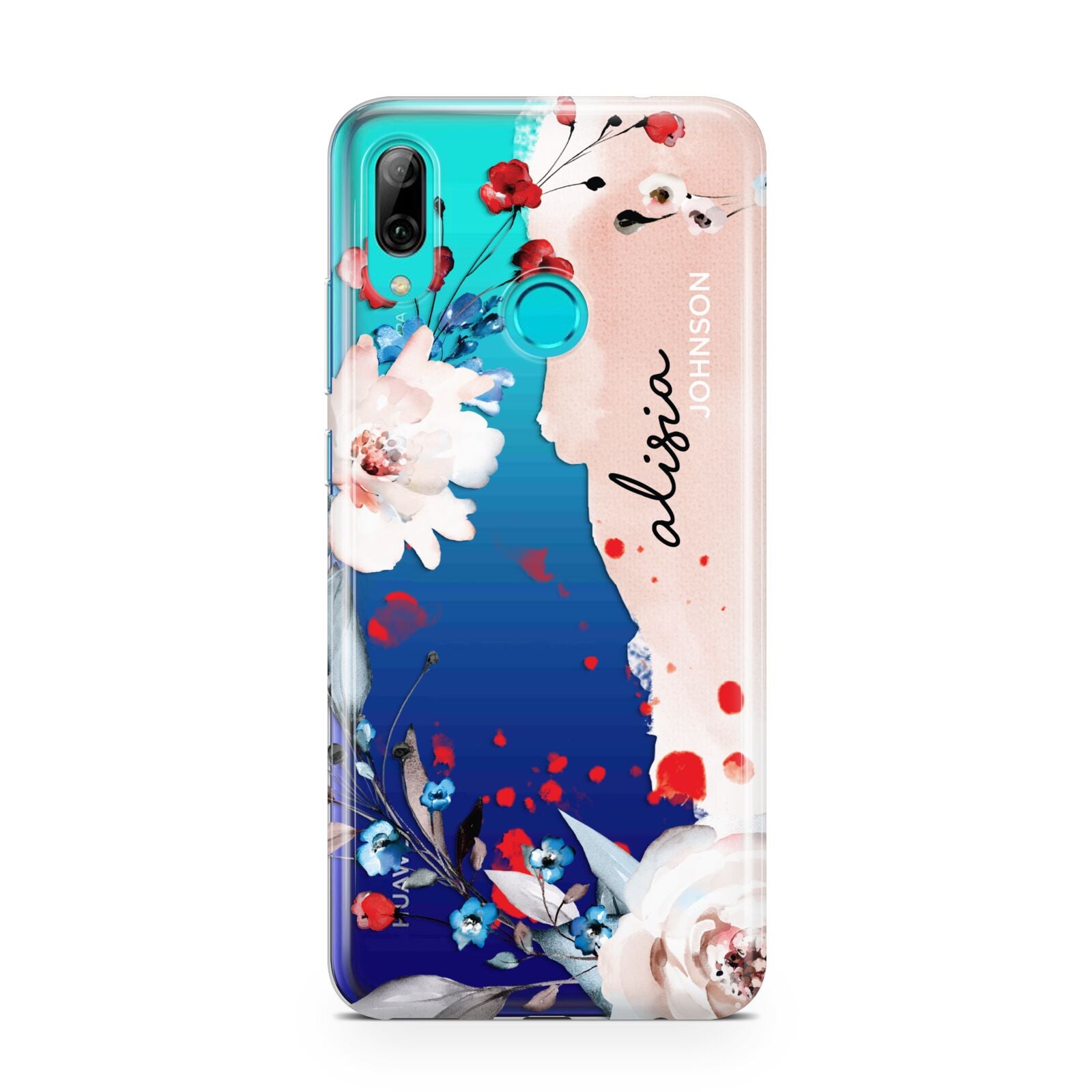 Custom Name Floral Bouquet Huawei P Smart 2019 Case