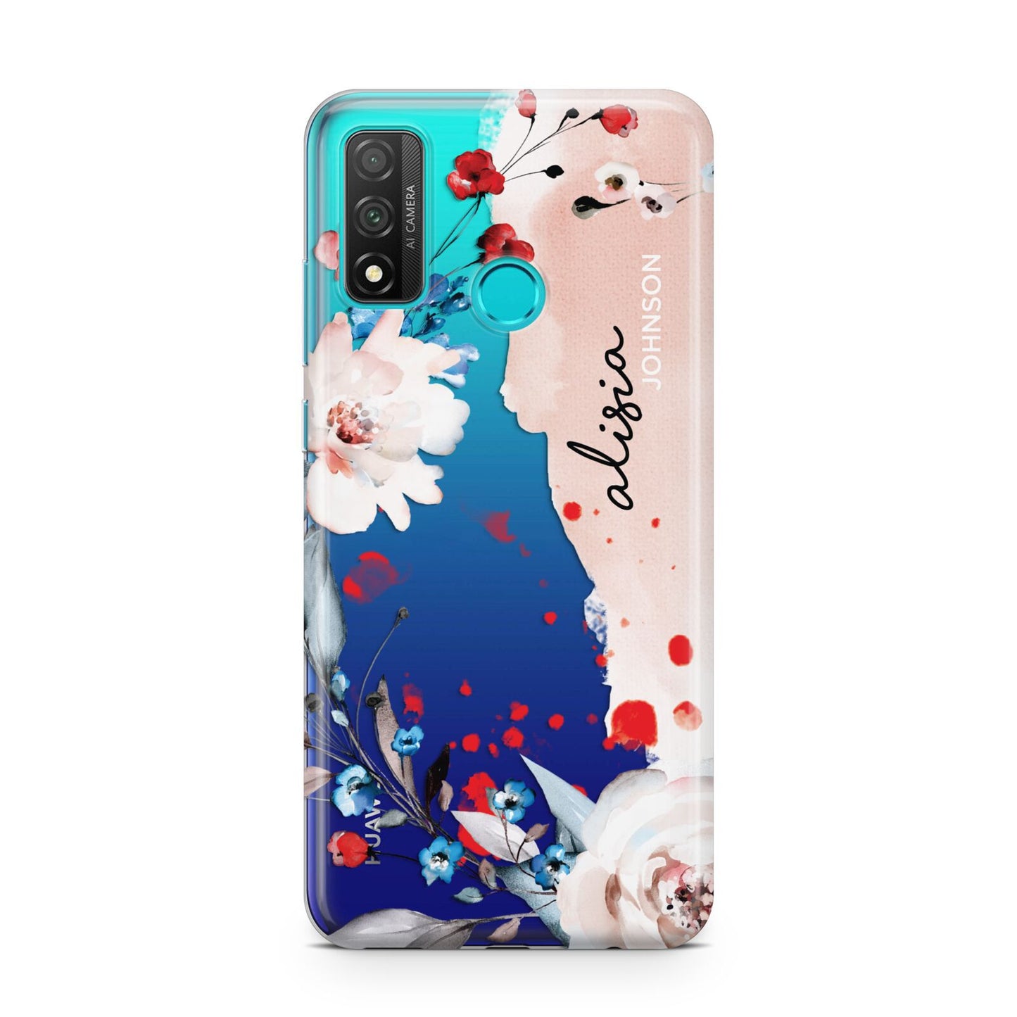 Custom Name Floral Bouquet Huawei P Smart 2020