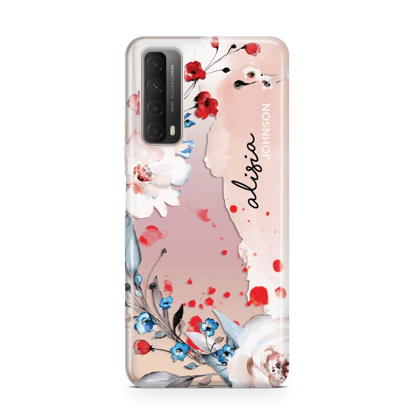 Custom Name Floral Bouquet Huawei P Smart 2021