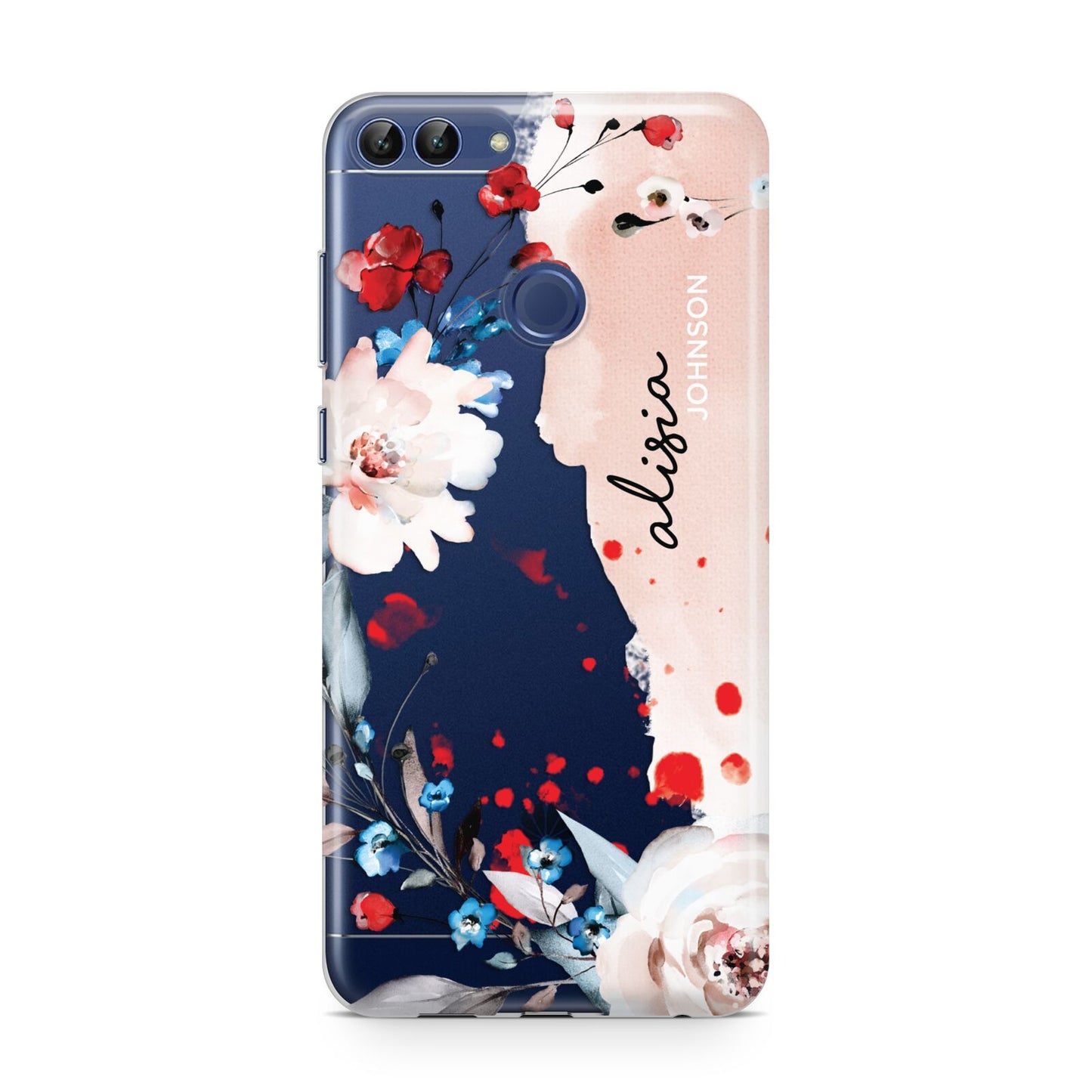 Custom Name Floral Bouquet Huawei P Smart Case