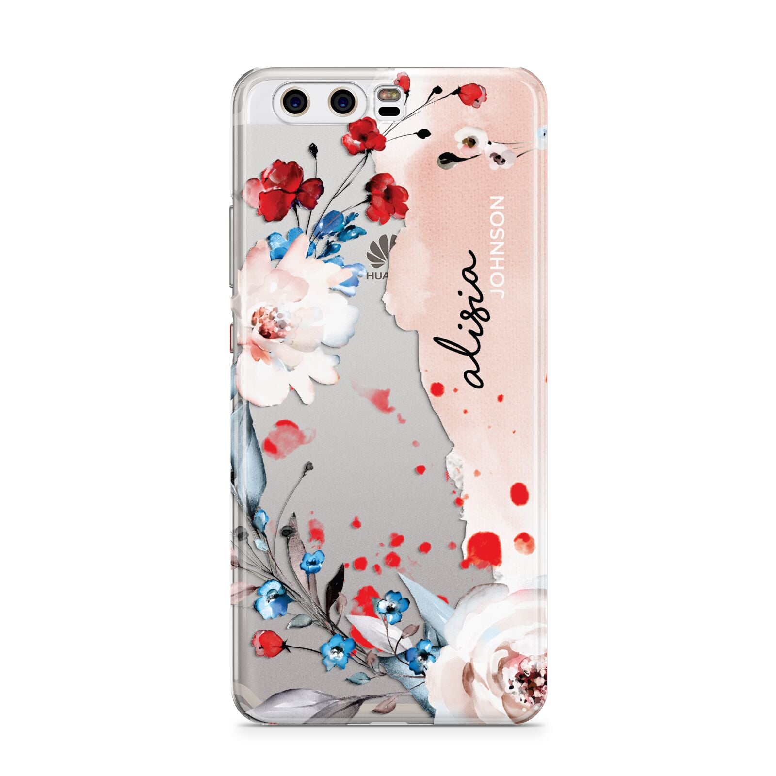 Custom Name Floral Bouquet Huawei P10 Phone Case