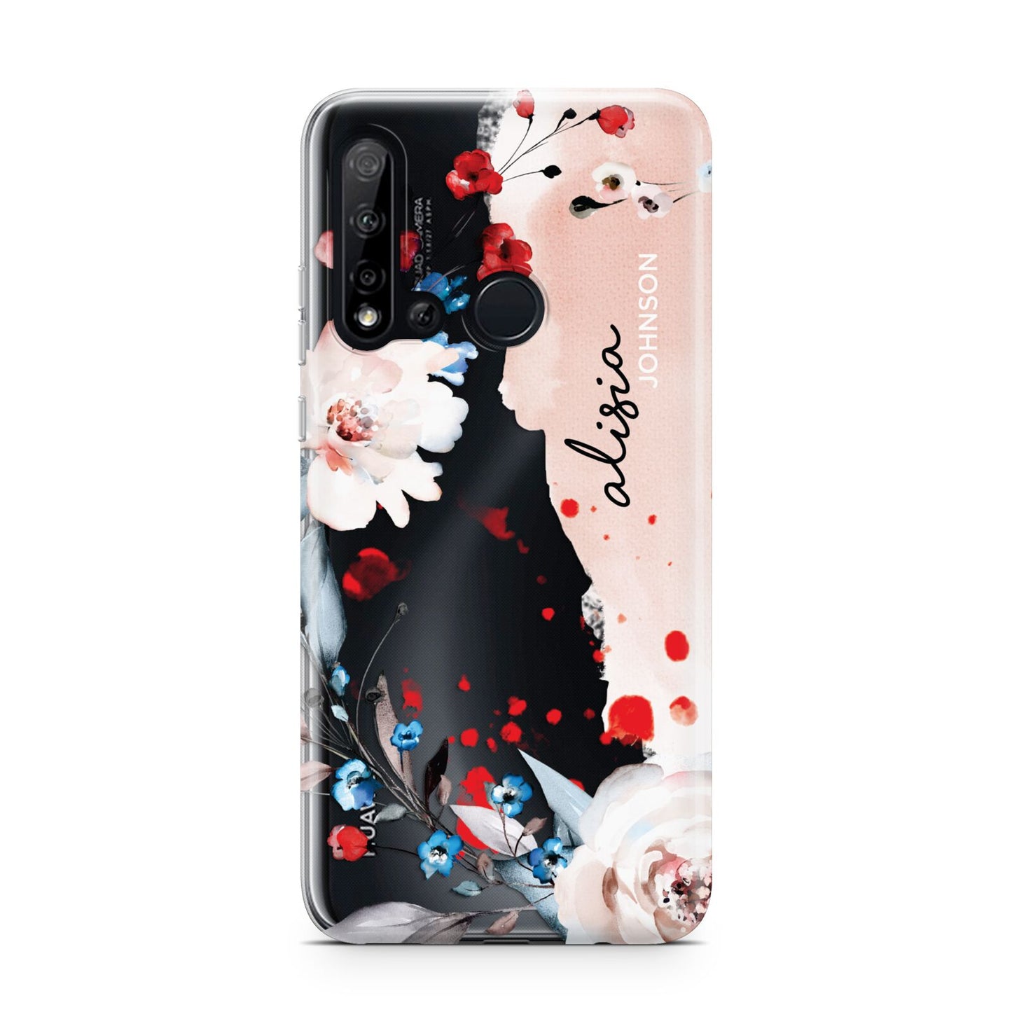 Custom Name Floral Bouquet Huawei P20 Lite 5G Phone Case