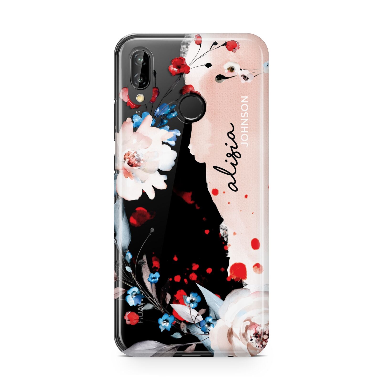 Custom Name Floral Bouquet Huawei P20 Lite Phone Case