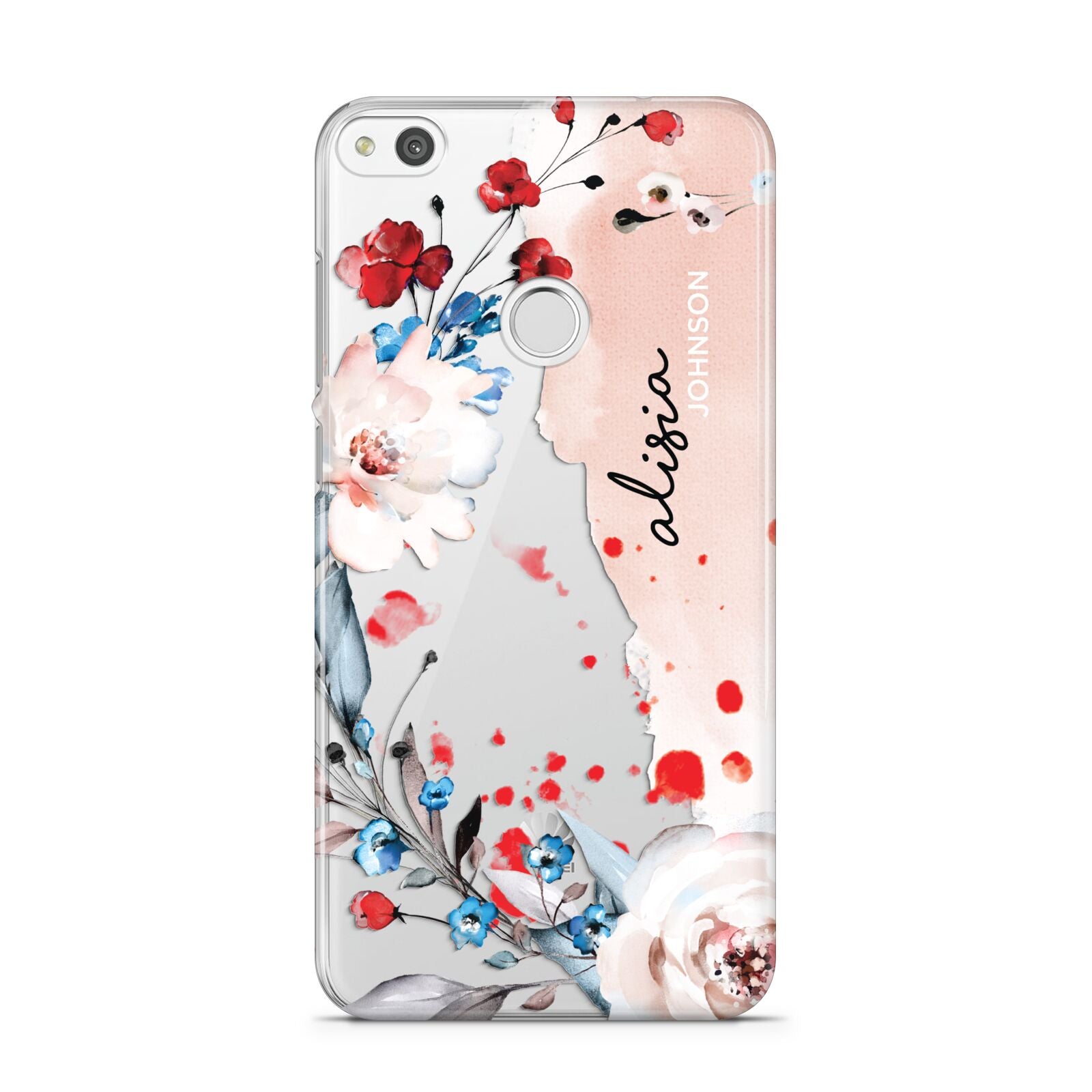 Custom Name Floral Bouquet Huawei P8 Lite Case