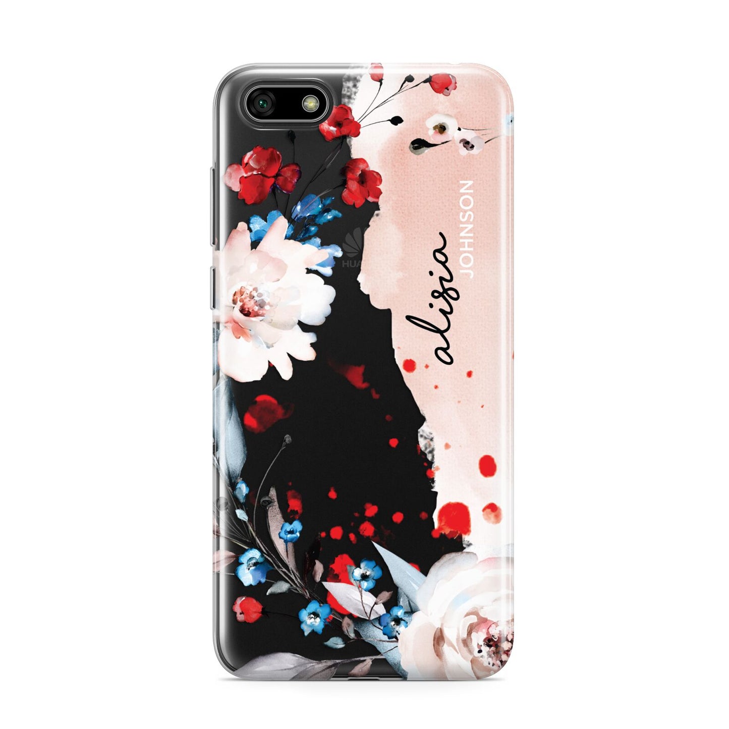 Custom Name Floral Bouquet Huawei Y5 Prime 2018 Phone Case