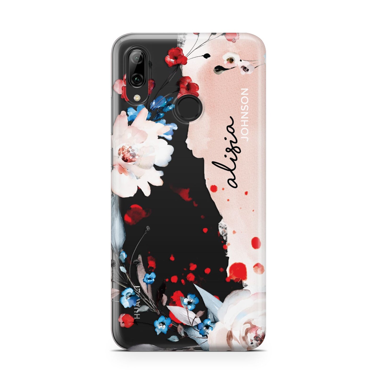 Custom Name Floral Bouquet Huawei Y7 2019