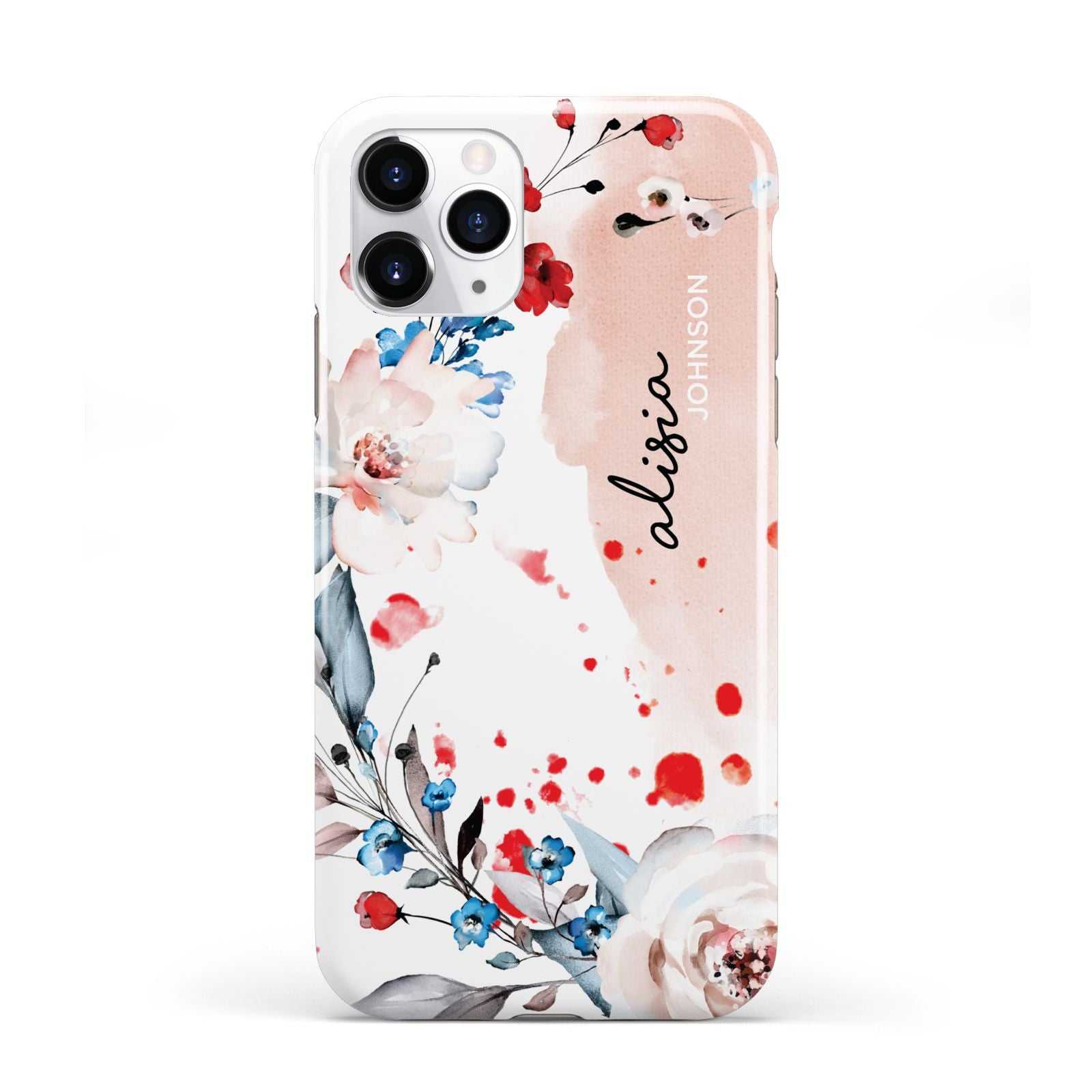 Custom Name Floral Bouquet iPhone 11 Pro 3D Tough Case