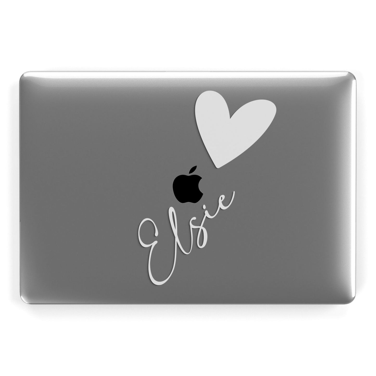 Custom Name Heart Apple MacBook Case