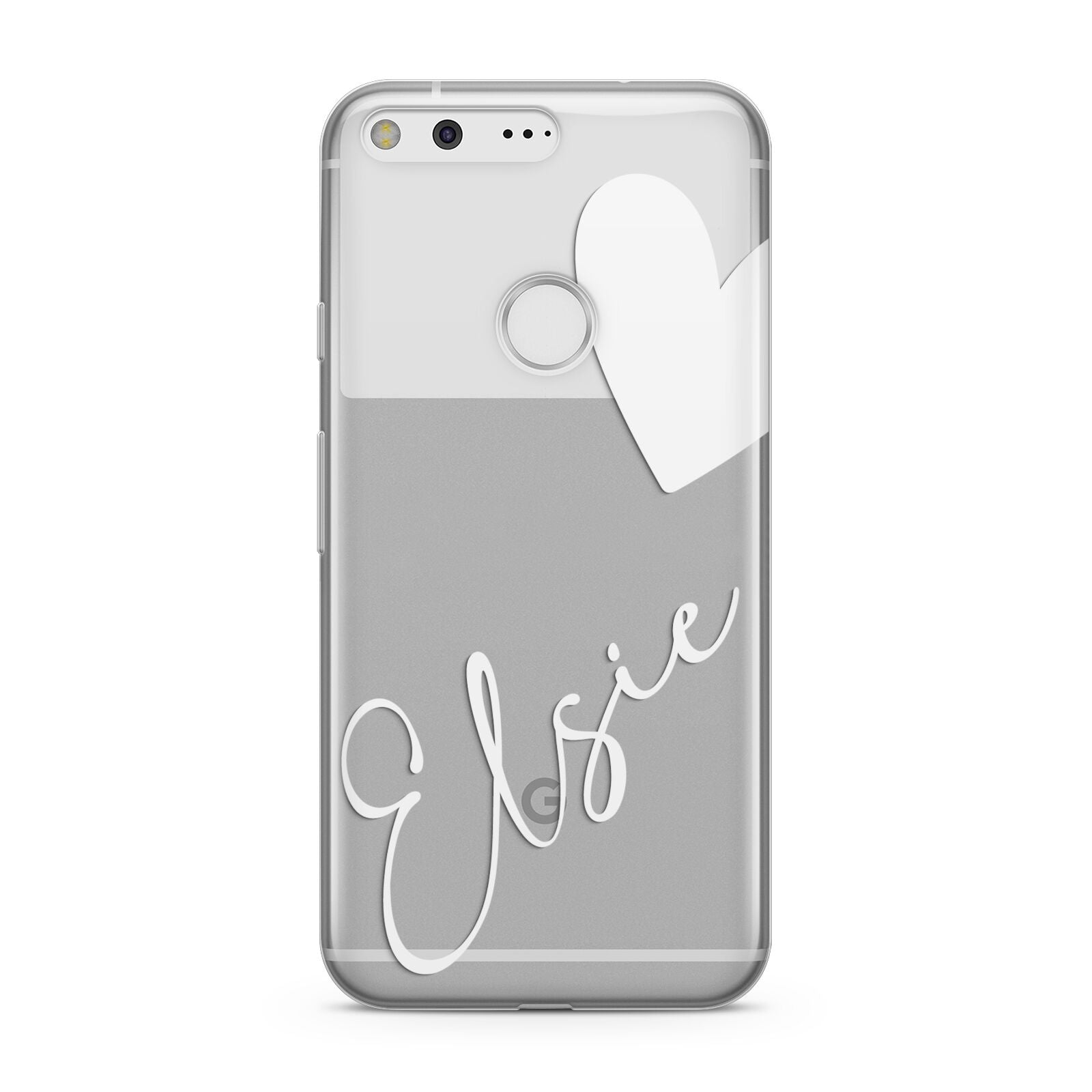 Custom Name Heart Google Pixel Case