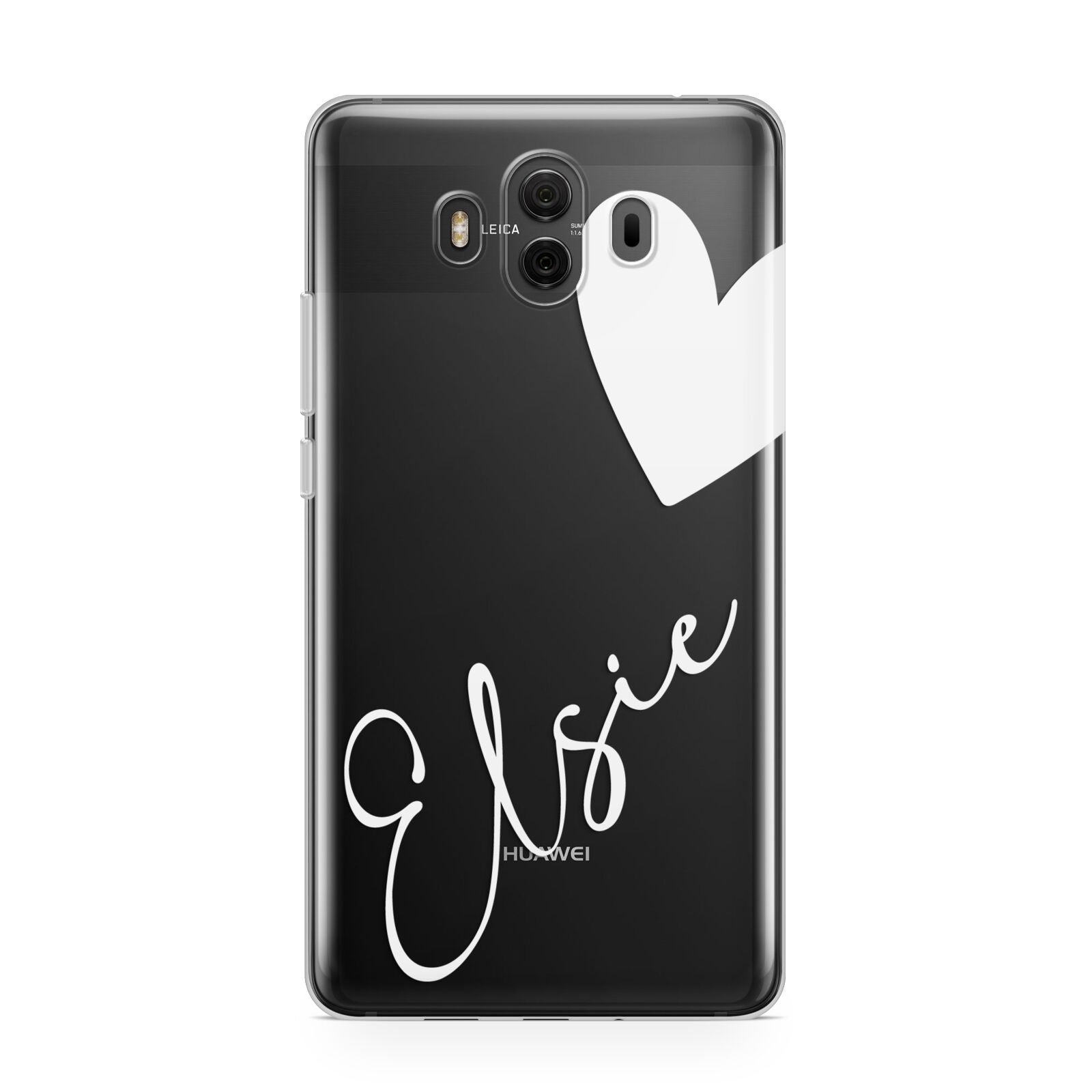 Custom Name Heart Huawei Mate 10 Protective Phone Case