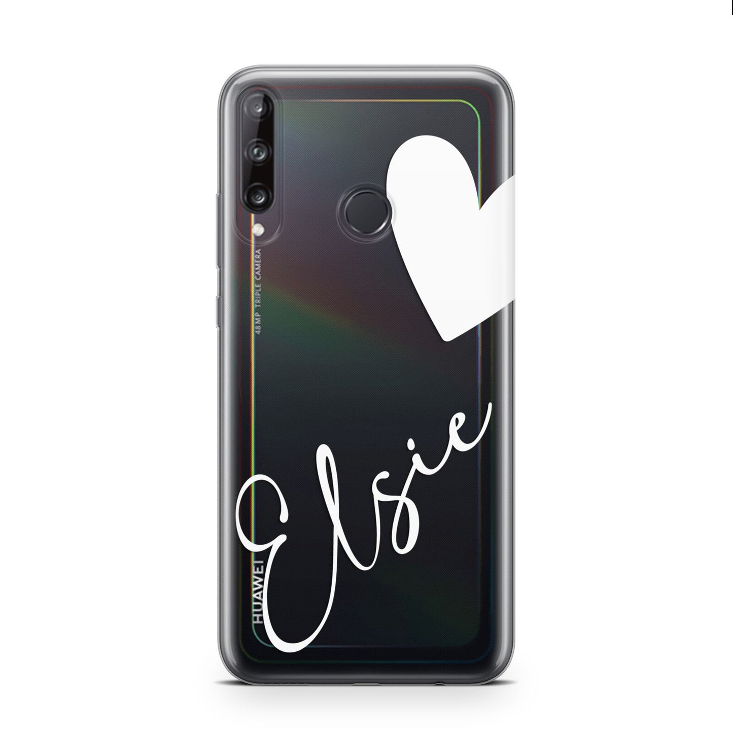 Custom Name Heart Huawei P40 Lite E Phone Case