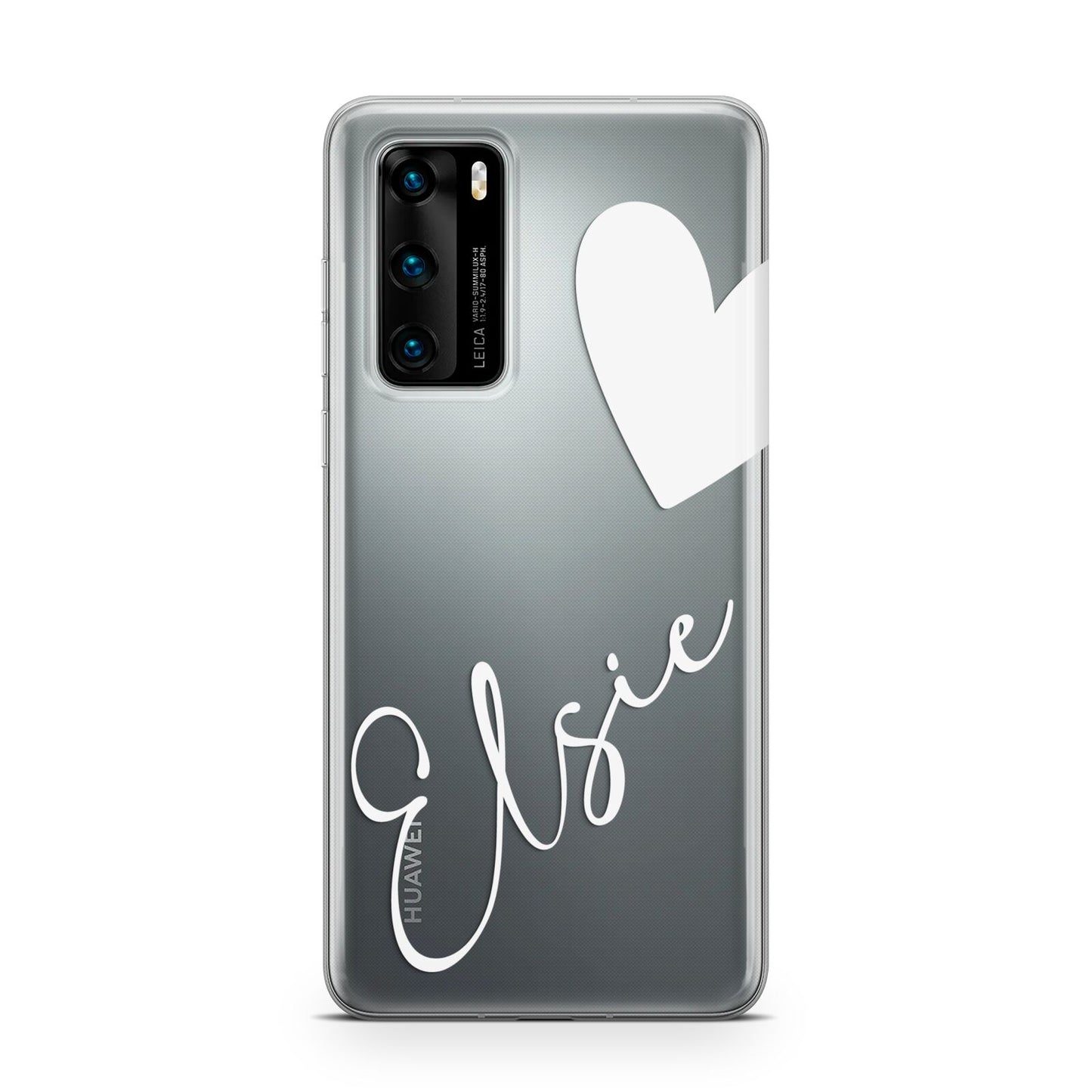 Custom Name Heart Huawei P40 Phone Case