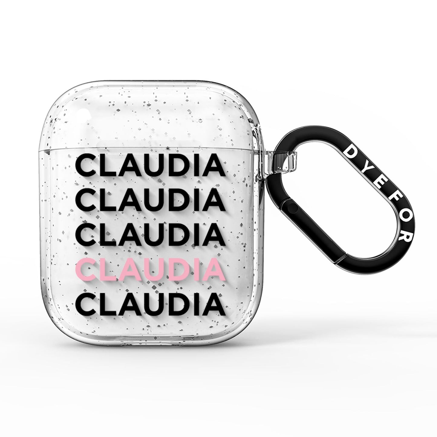 Custom Name Repeat AirPods Glitter Case