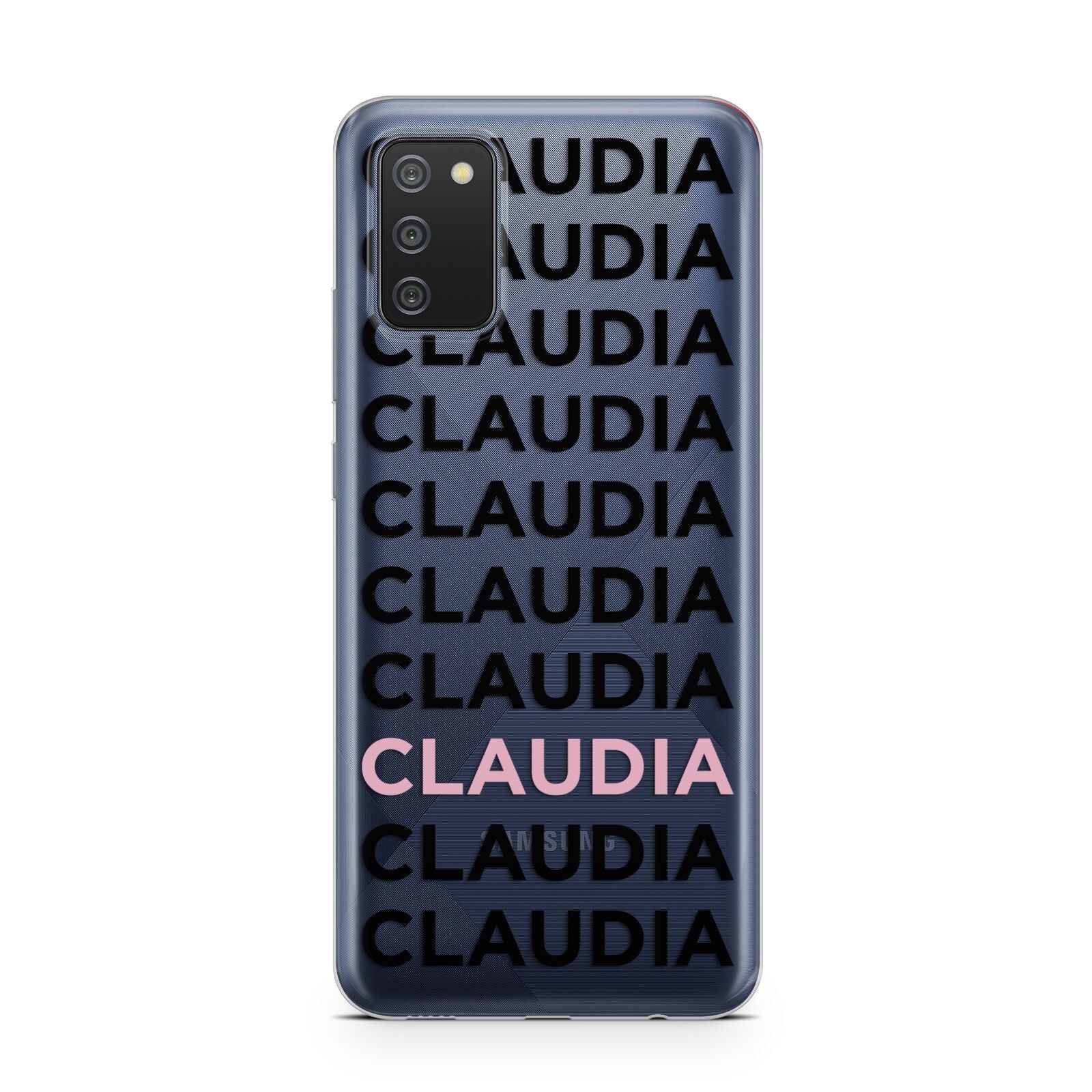 Custom Name Repeat Samsung A02s Case