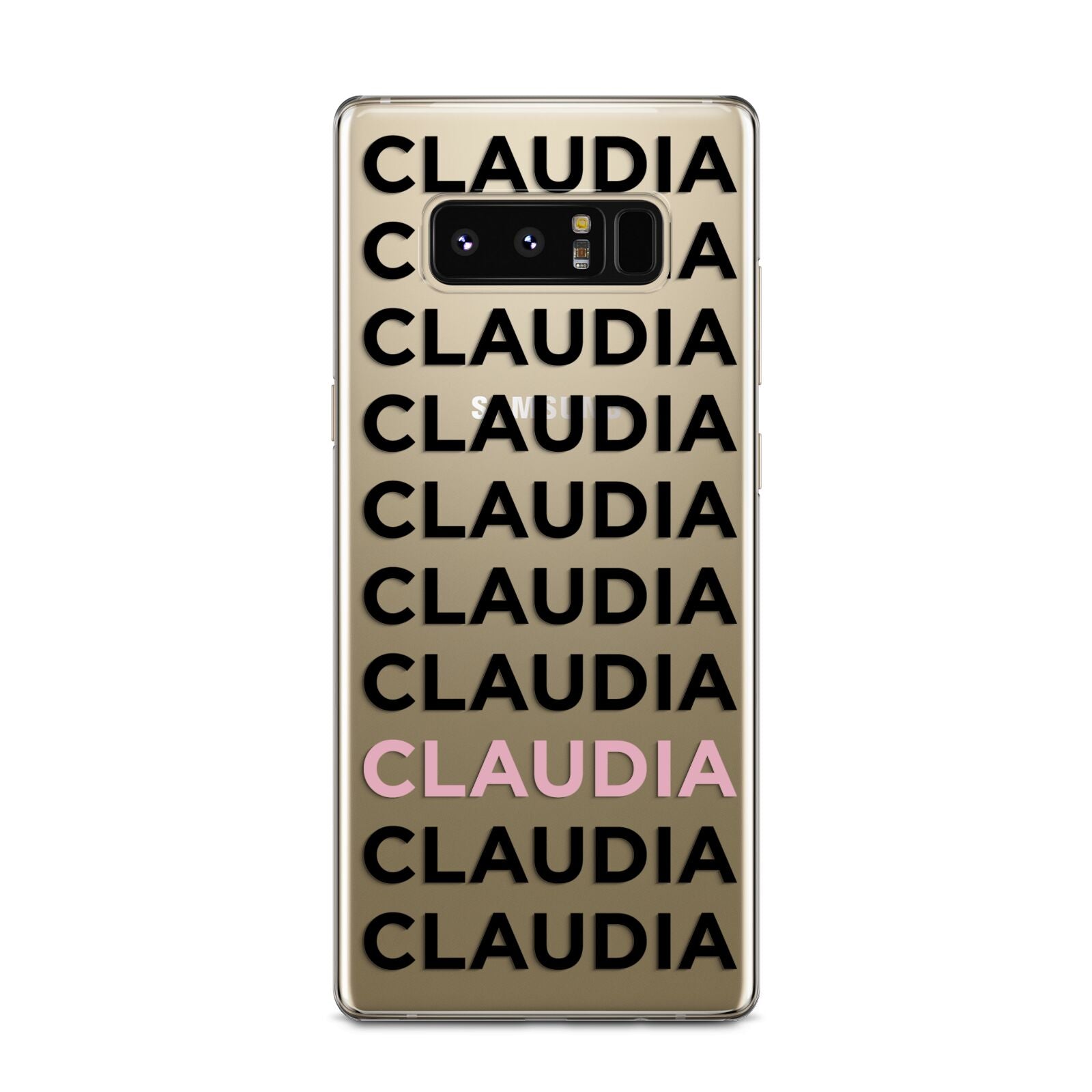 Custom Name Repeat Samsung Galaxy Note 8 Case