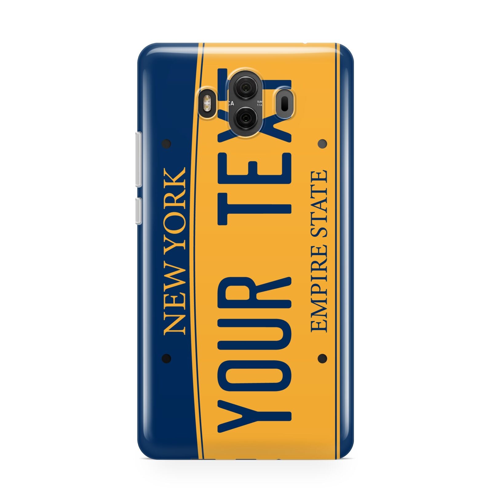 Custom New York License Plate Huawei Mate 10 Protective Phone Case