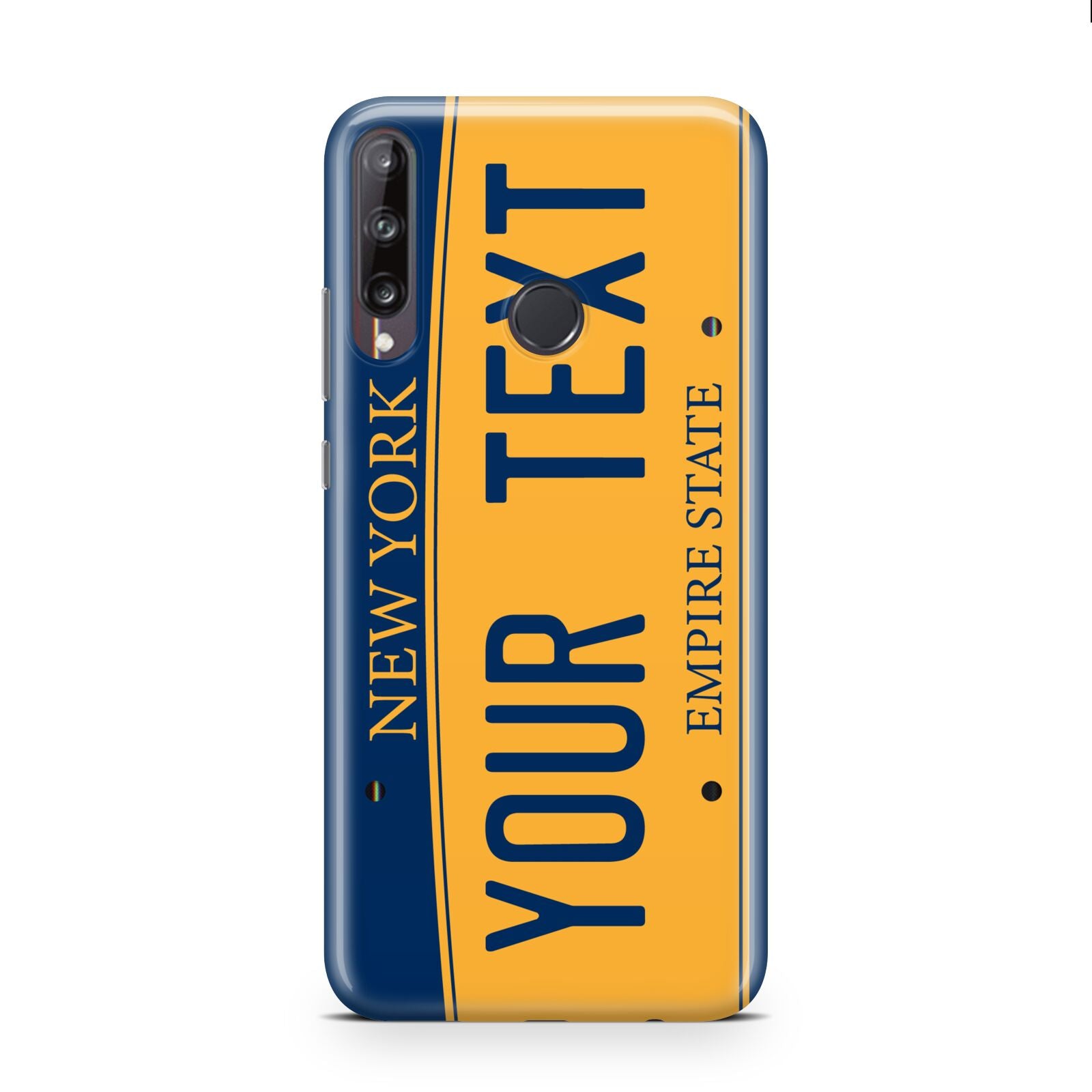 Custom New York License Plate Huawei P40 Lite E Phone Case