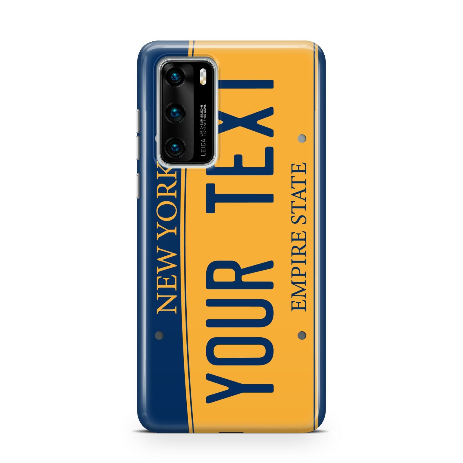 Custom New York License Plate Huawei P40 Phone Case