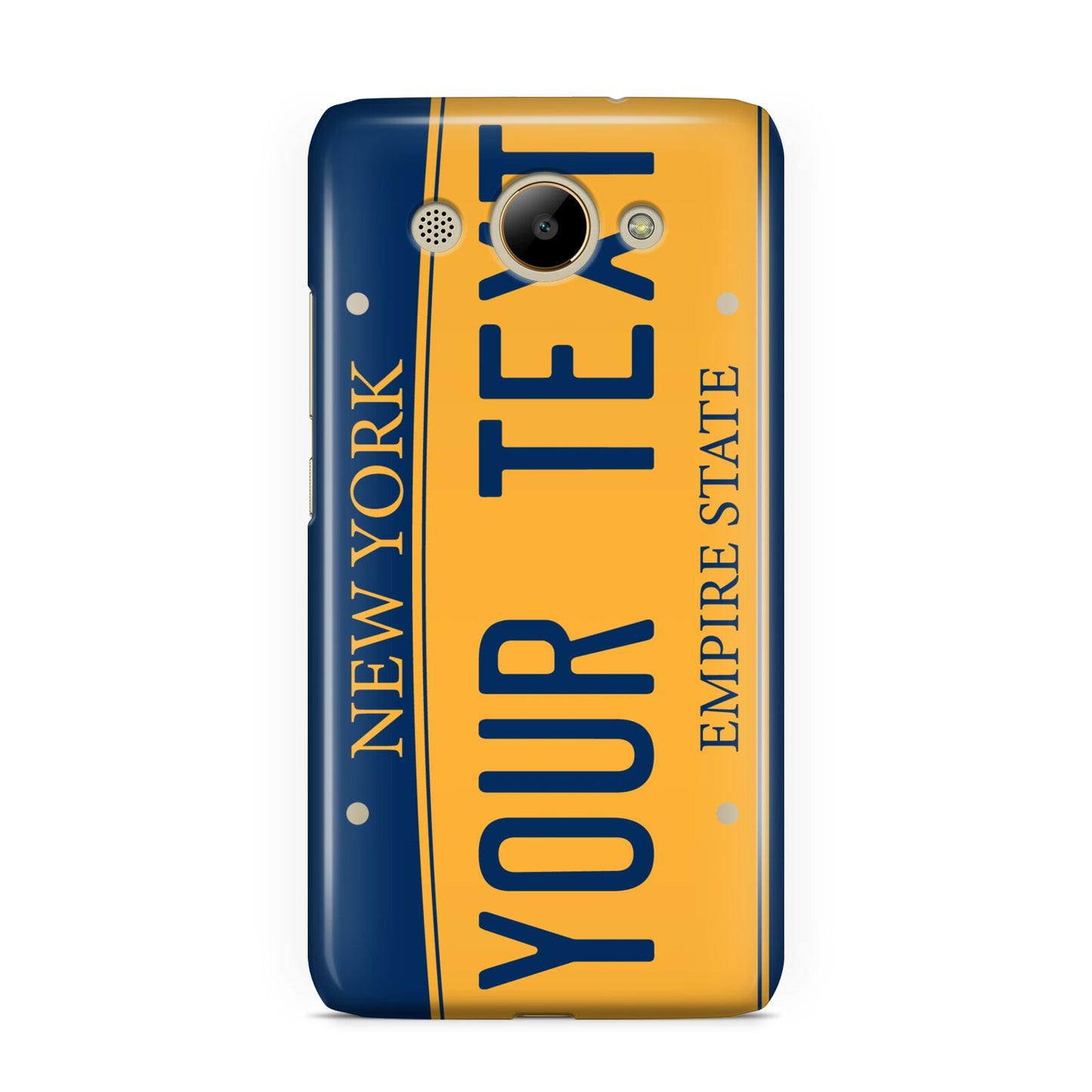 Custom New York License Plate Huawei Y3 2017