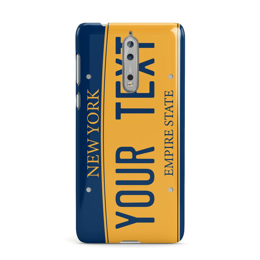 Custom New York License Plate Nokia Case