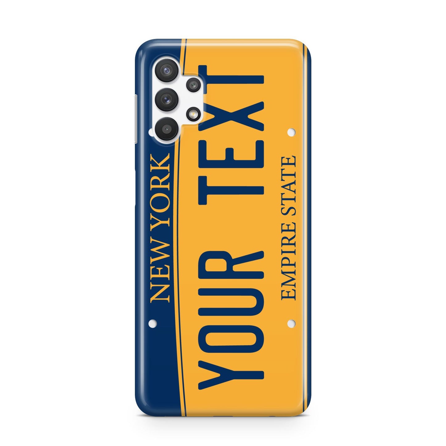 Custom New York License Plate Samsung A32 5G Case