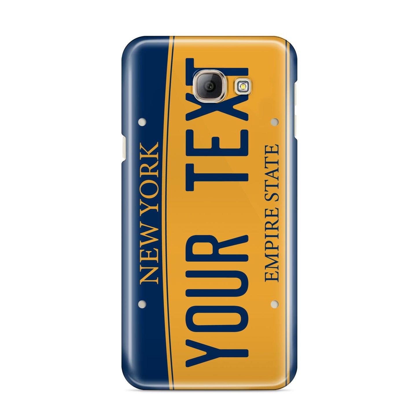 Custom New York License Plate Samsung Galaxy A8 2016 Case