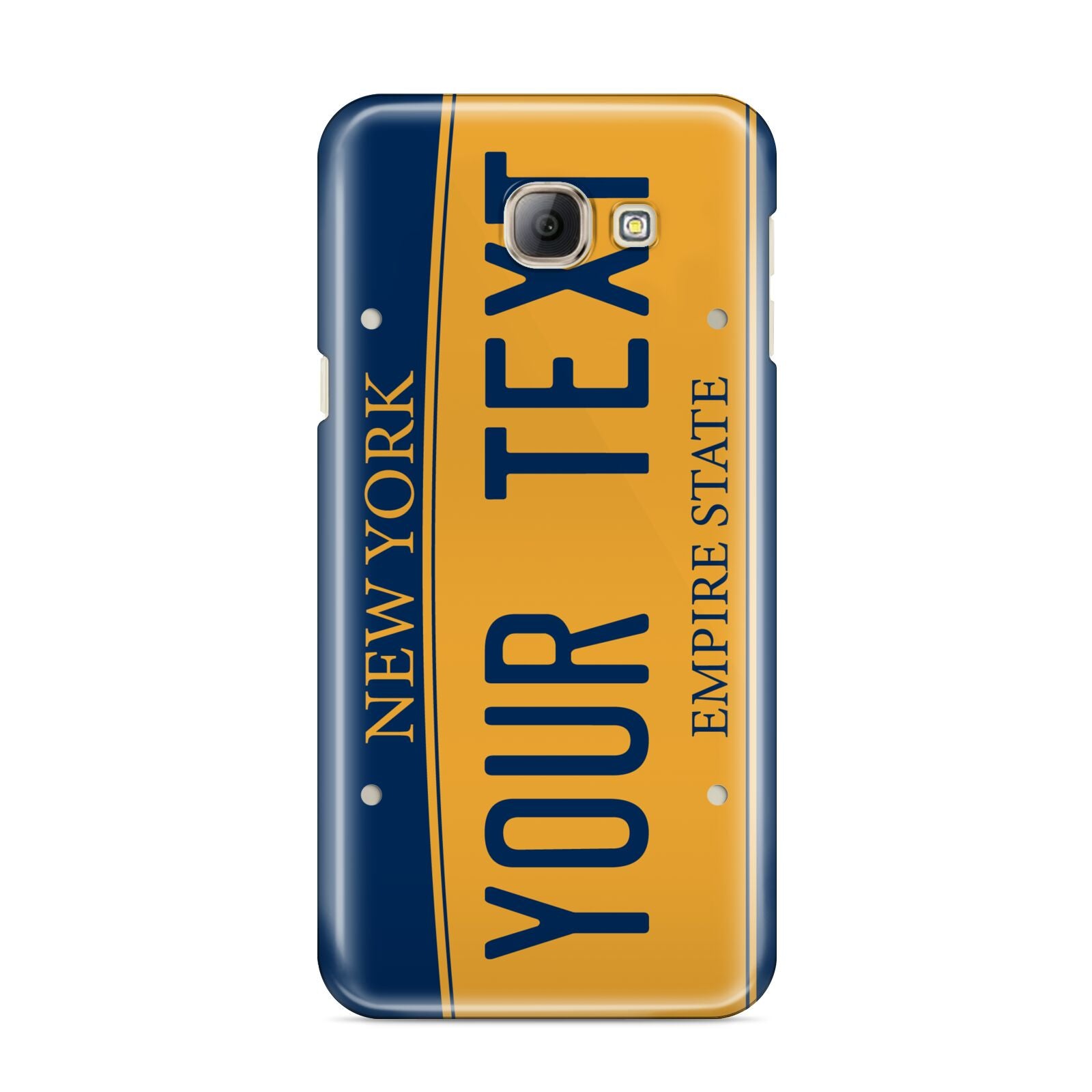 Custom New York License Plate Samsung Galaxy A8 2016 Case