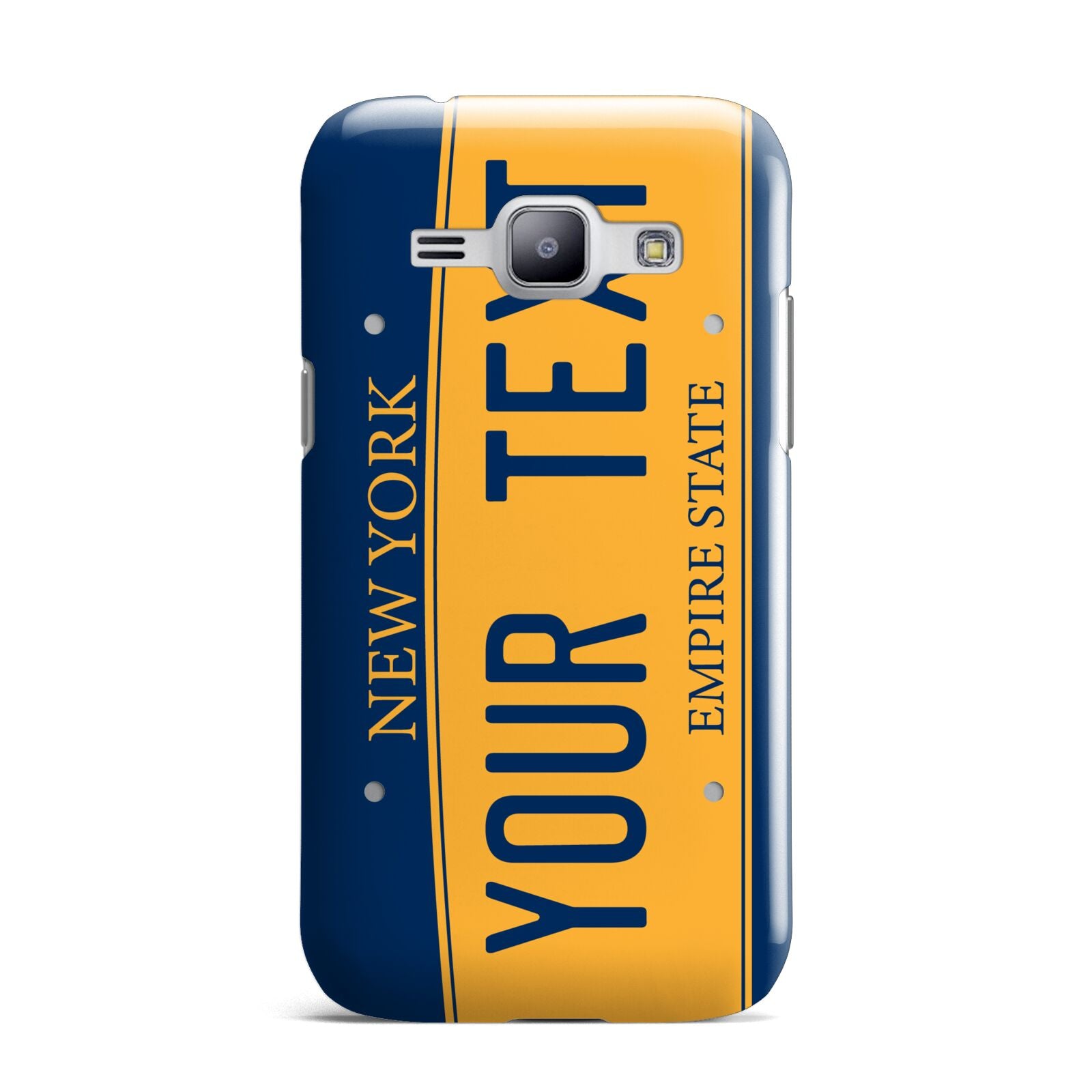 Custom New York License Plate Samsung Galaxy J1 2015 Case