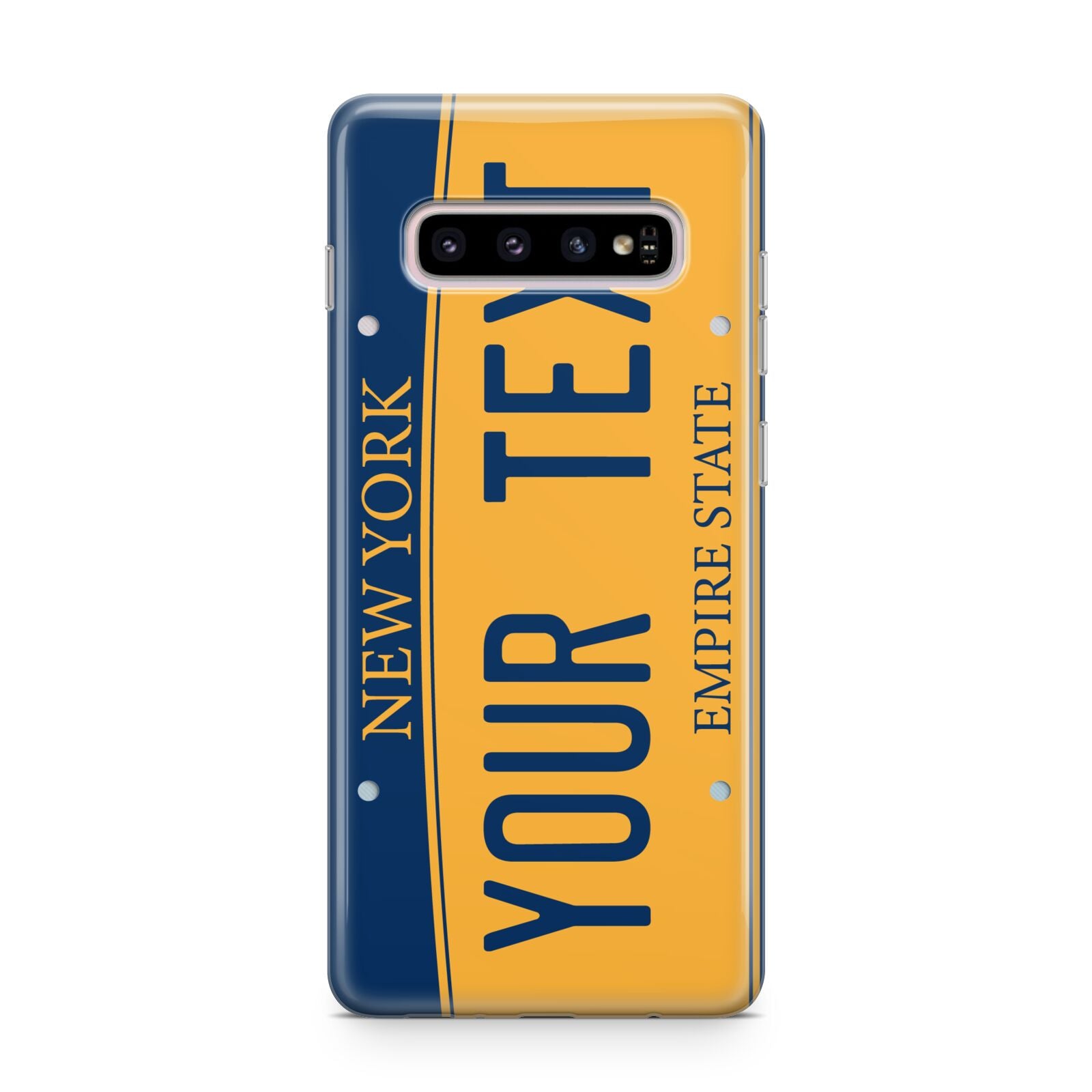 Custom New York License Plate Samsung Galaxy S10 Plus Case