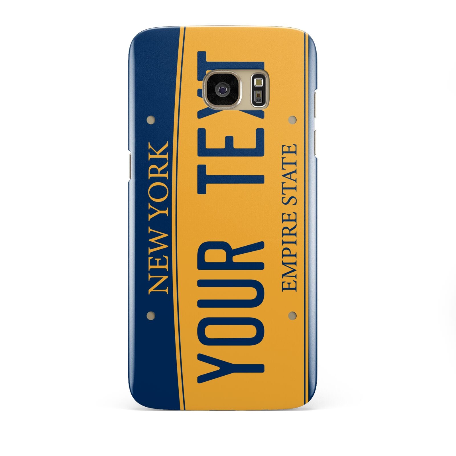 Custom New York License Plate Samsung Galaxy S7 Edge Case