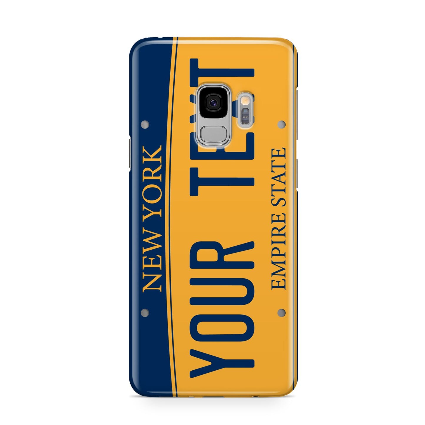 Custom New York License Plate Samsung Galaxy S9 Case