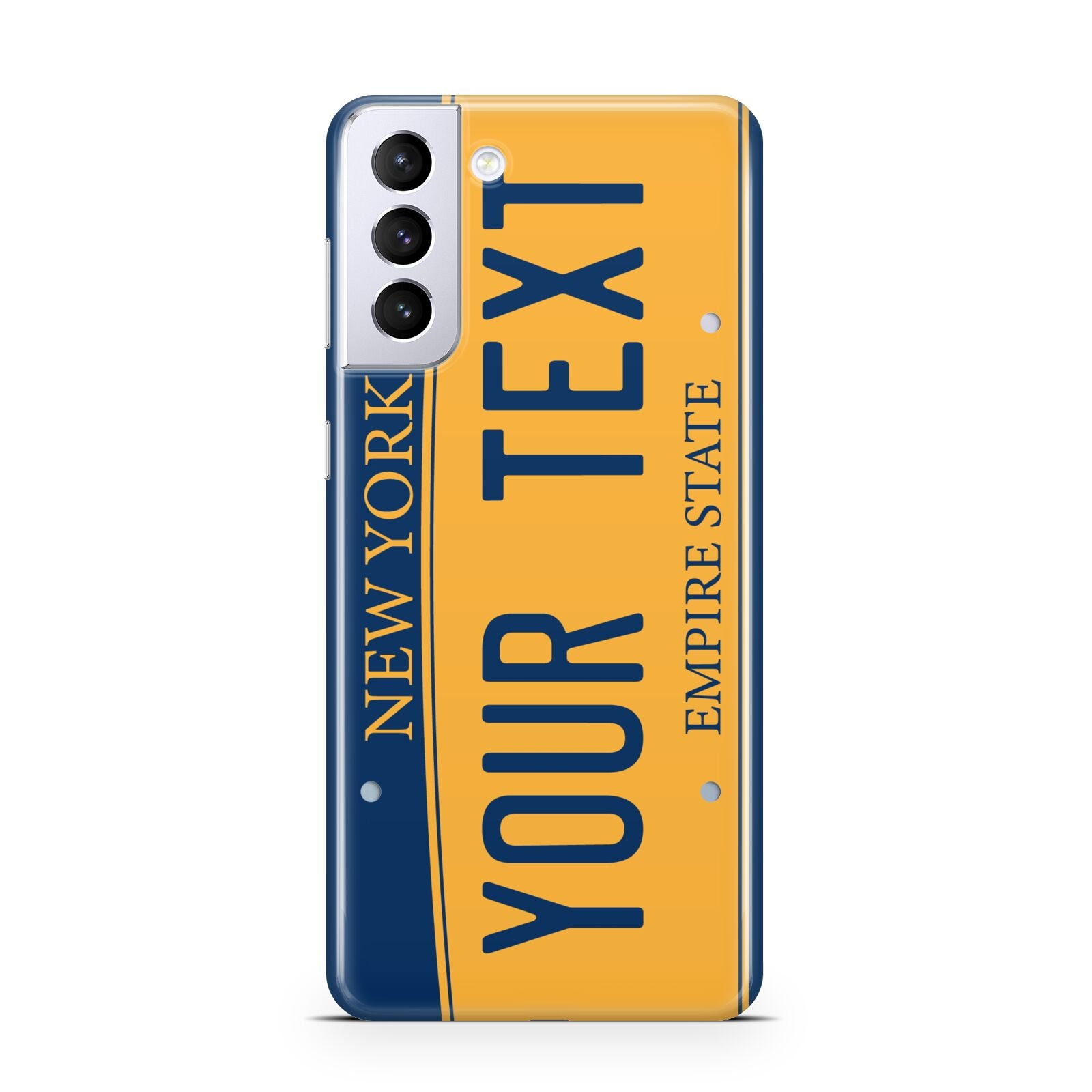 Custom New York License Plate Samsung S21 Plus Case