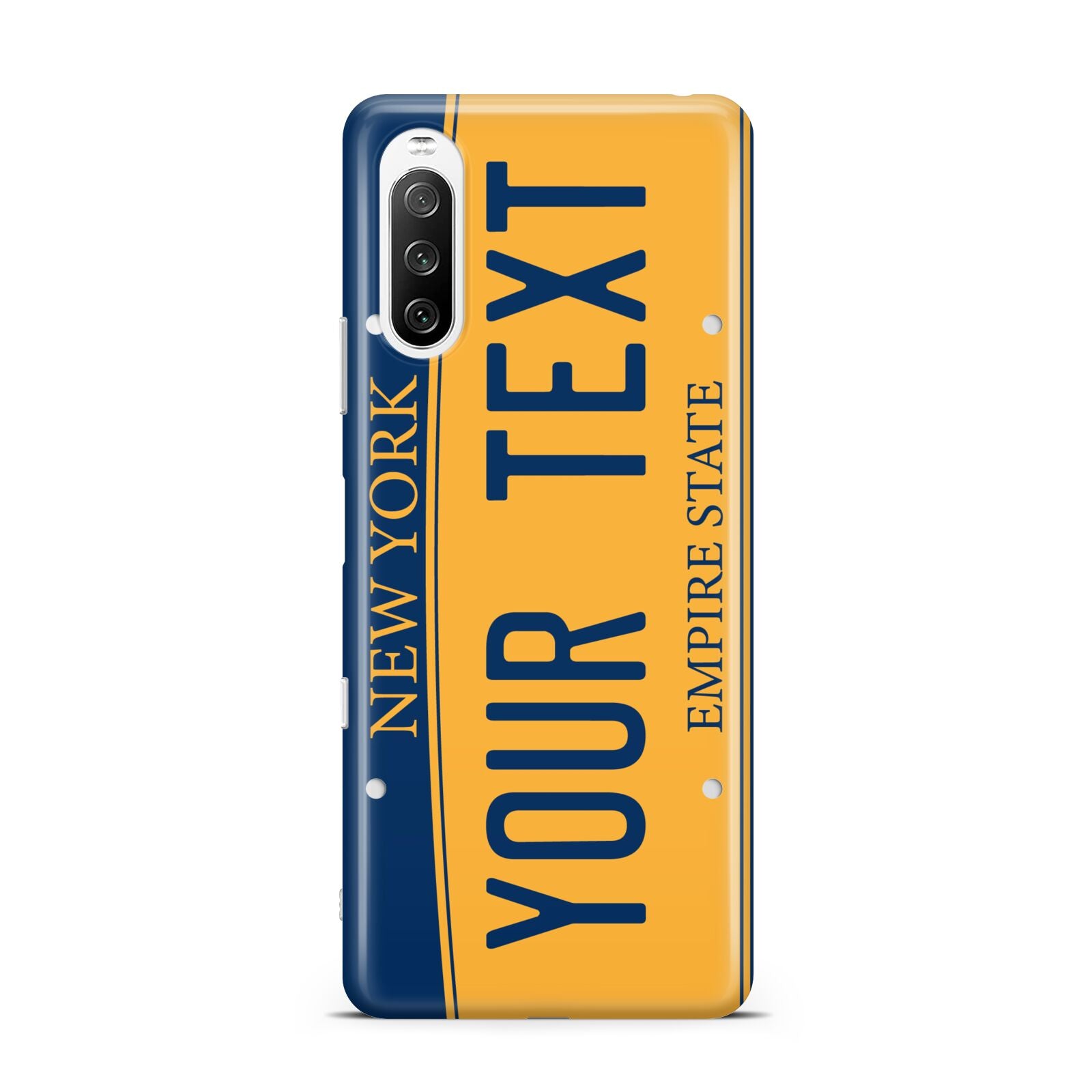 Custom New York License Plate Sony Xperia 10 III Case