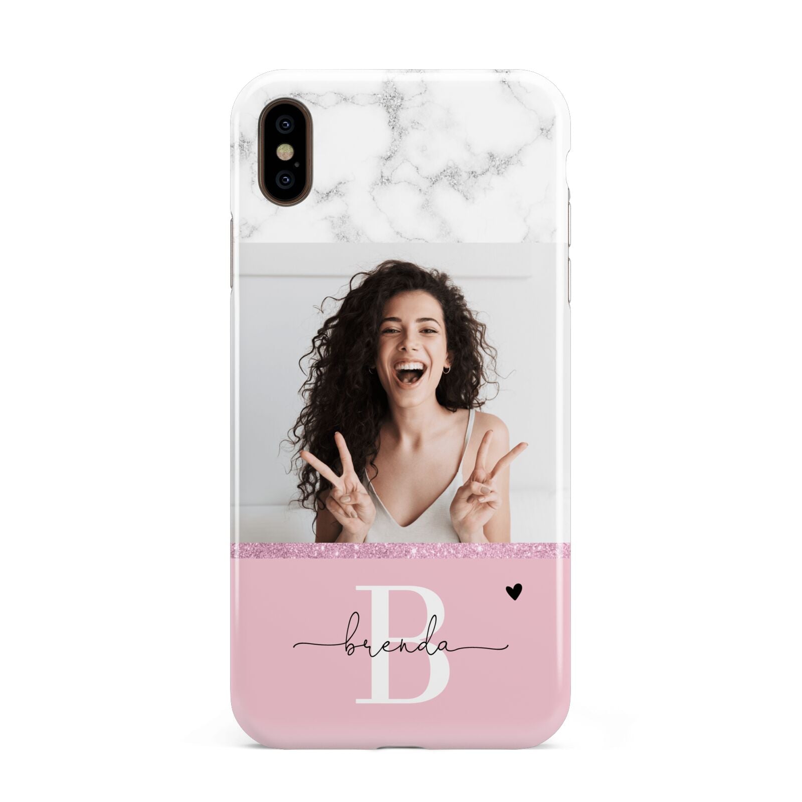 Custom Photo Marble Apple iPhone Xs Max 3D Tough Case