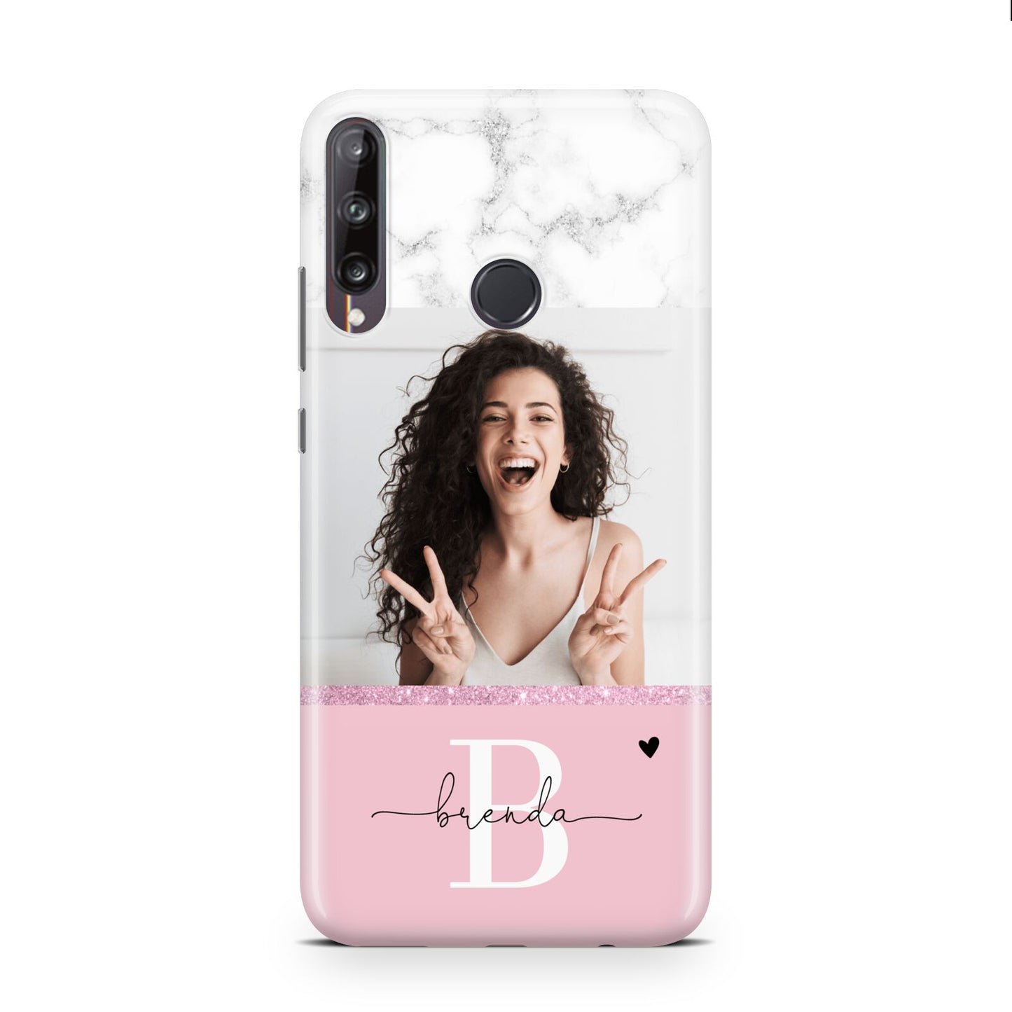 Custom Photo Marble Huawei P40 Lite E Phone Case